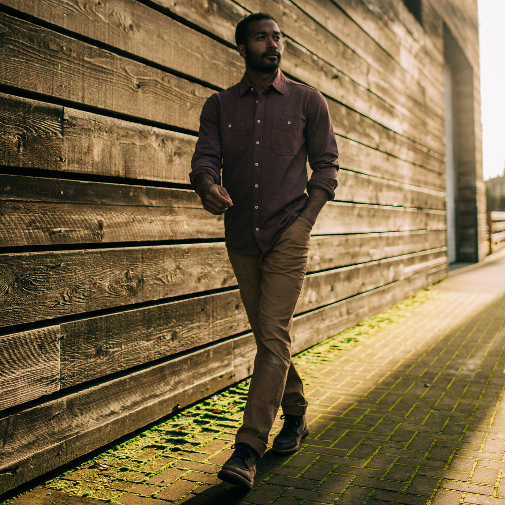 Heavy Bag Utility Shirt in Russet V2698
