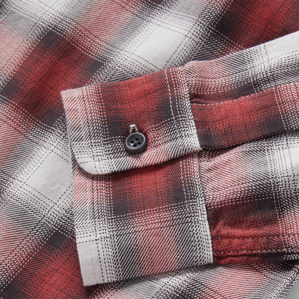 Brick Plaid Ombre Twill Shirt V730