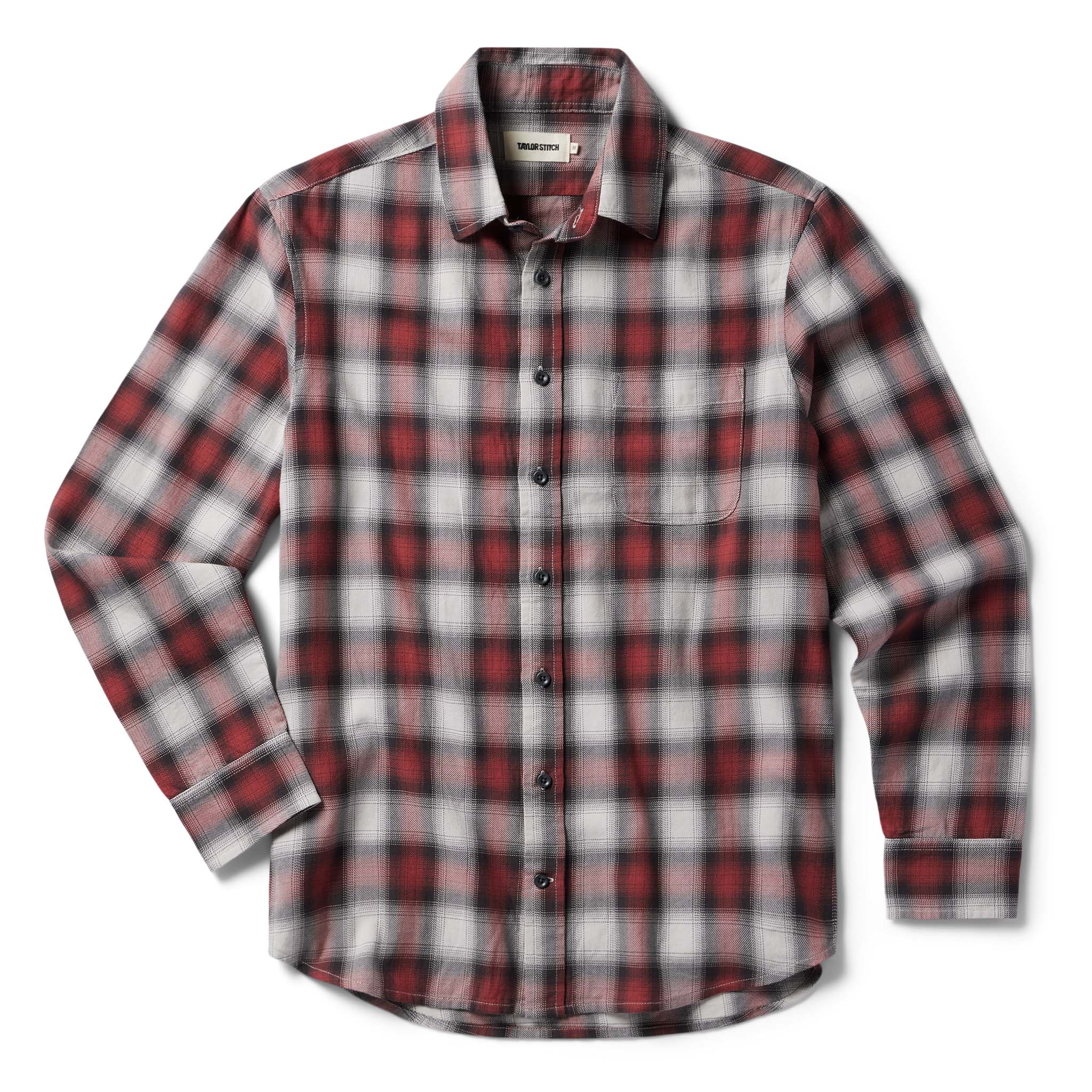 Brick Plaid Ombre Twill Shirt V730