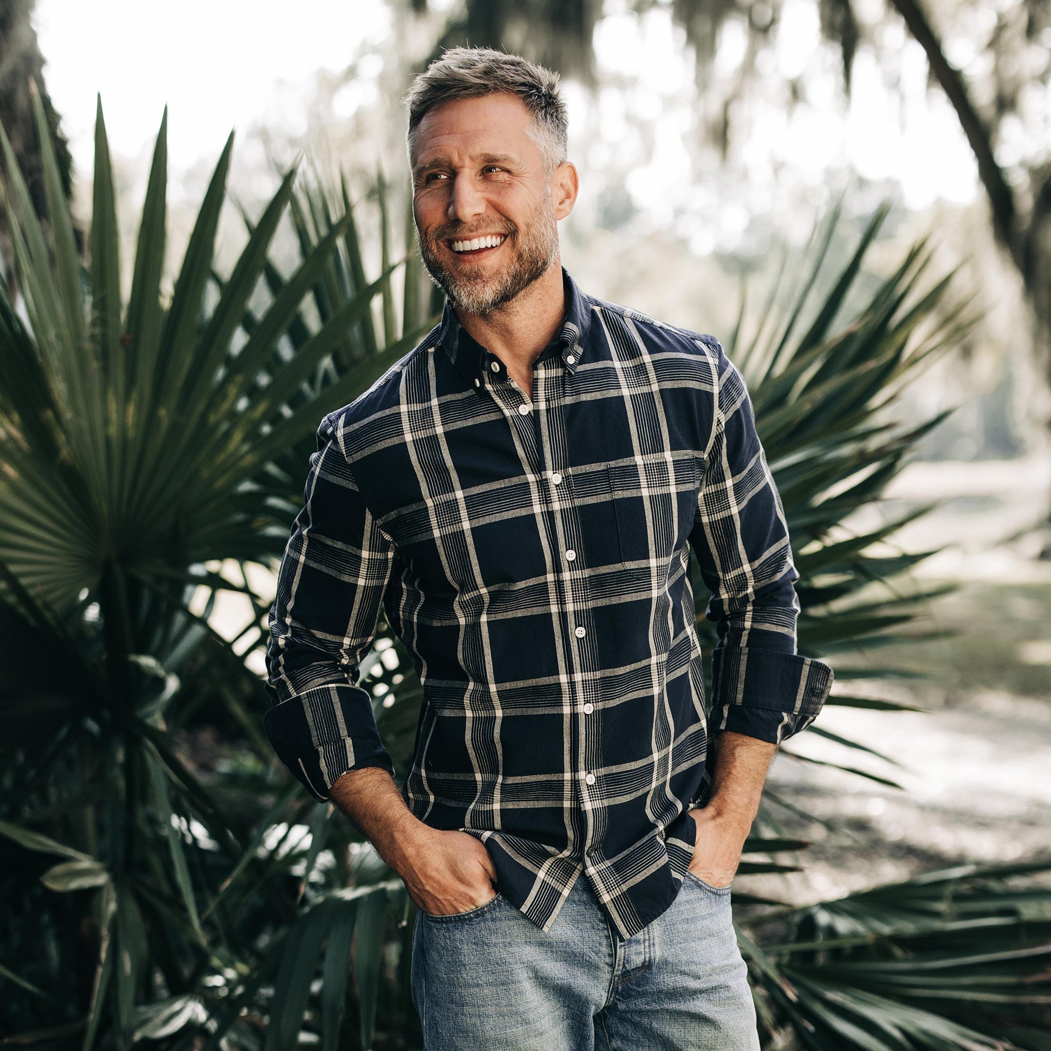 Jacket in Midnight Plaid R432
