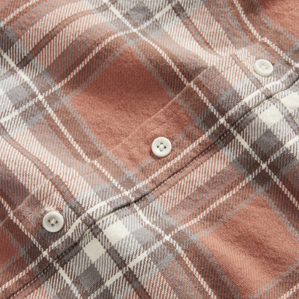 The Ledge Shirt in Sun Baked Brick Plaid