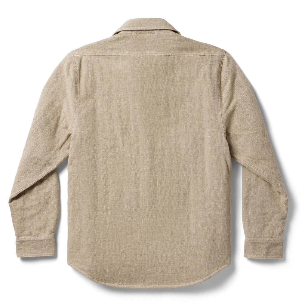 Lined Utility Shirt in Oat Donegal P216740