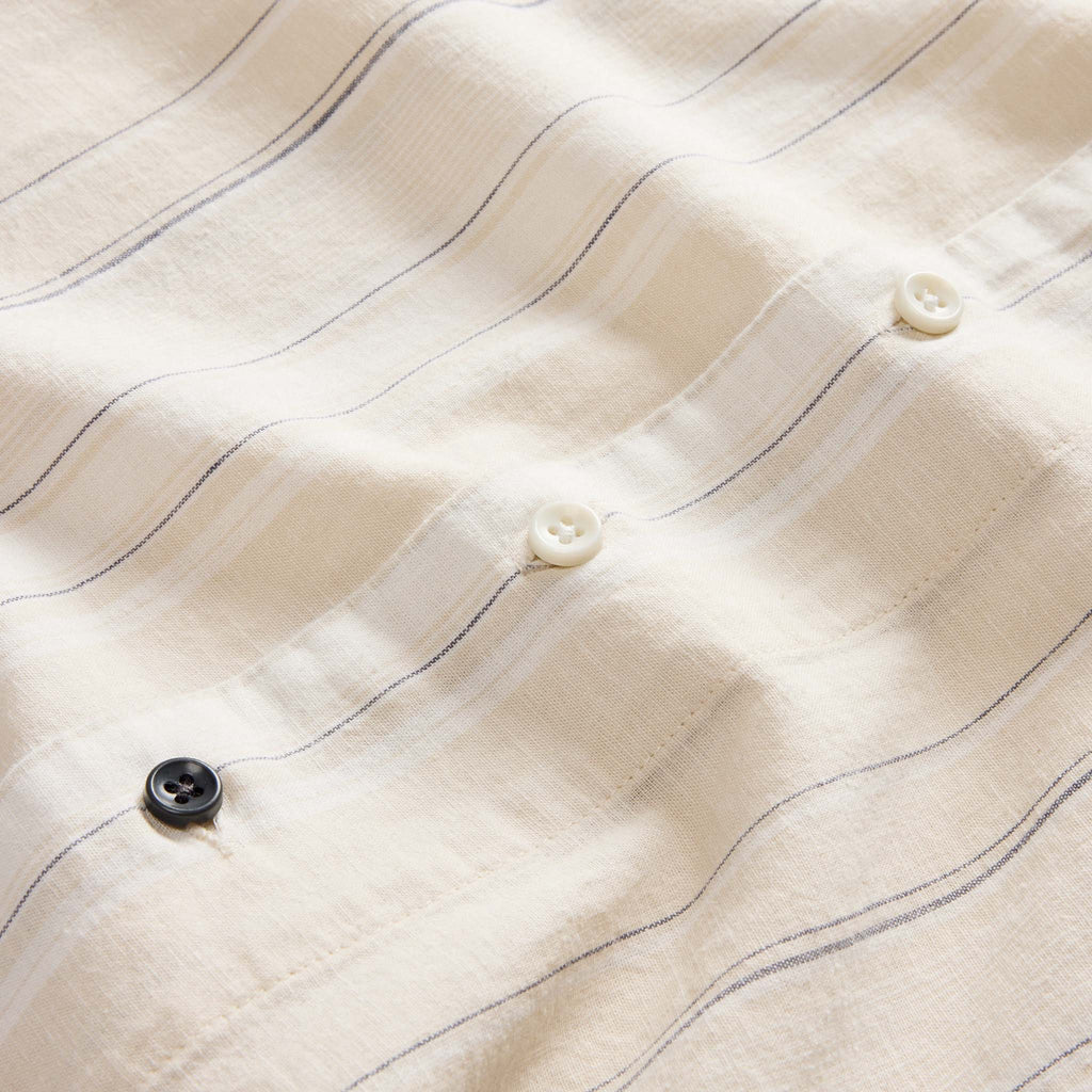 The Short Sleeve Hawthorne in Fog Stripe