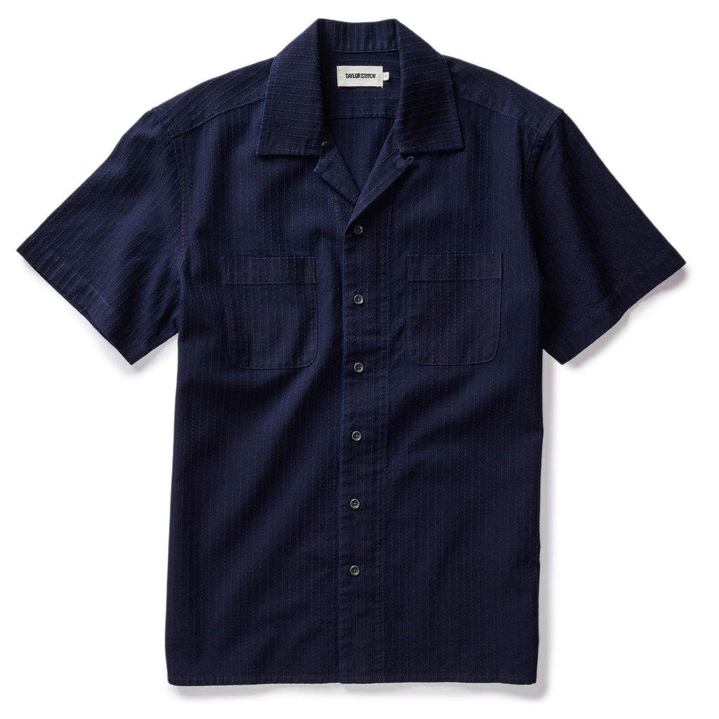 Rinsed Indigo Pickstitch Shirt V1240