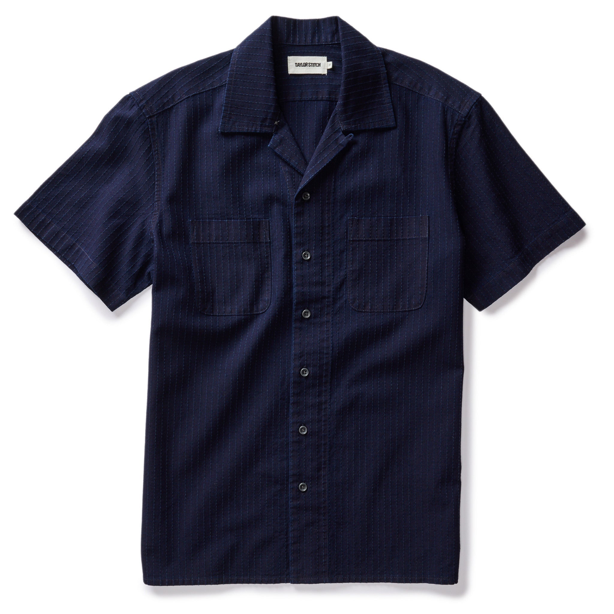 Rinsed Indigo Pickstitch Shirt V1240