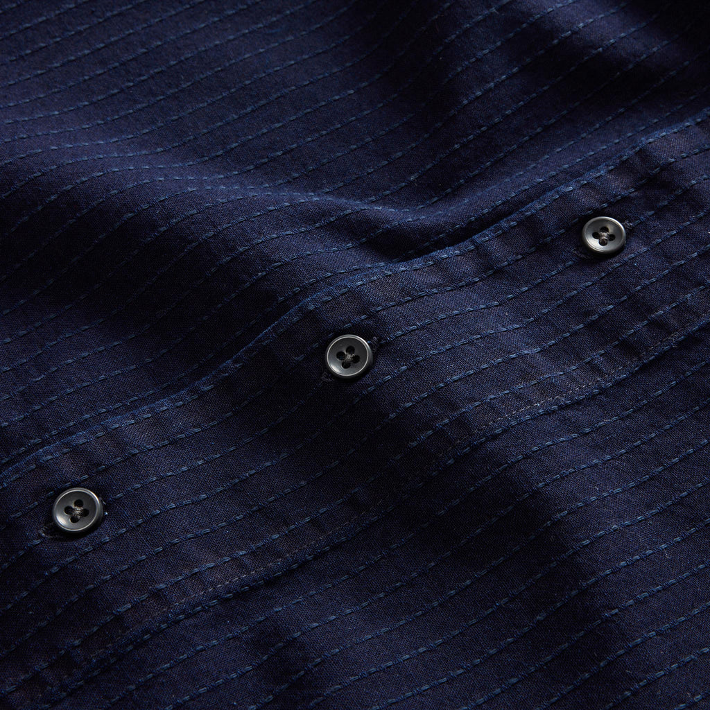 Rinsed Indigo Pickstitch Shirt V1240