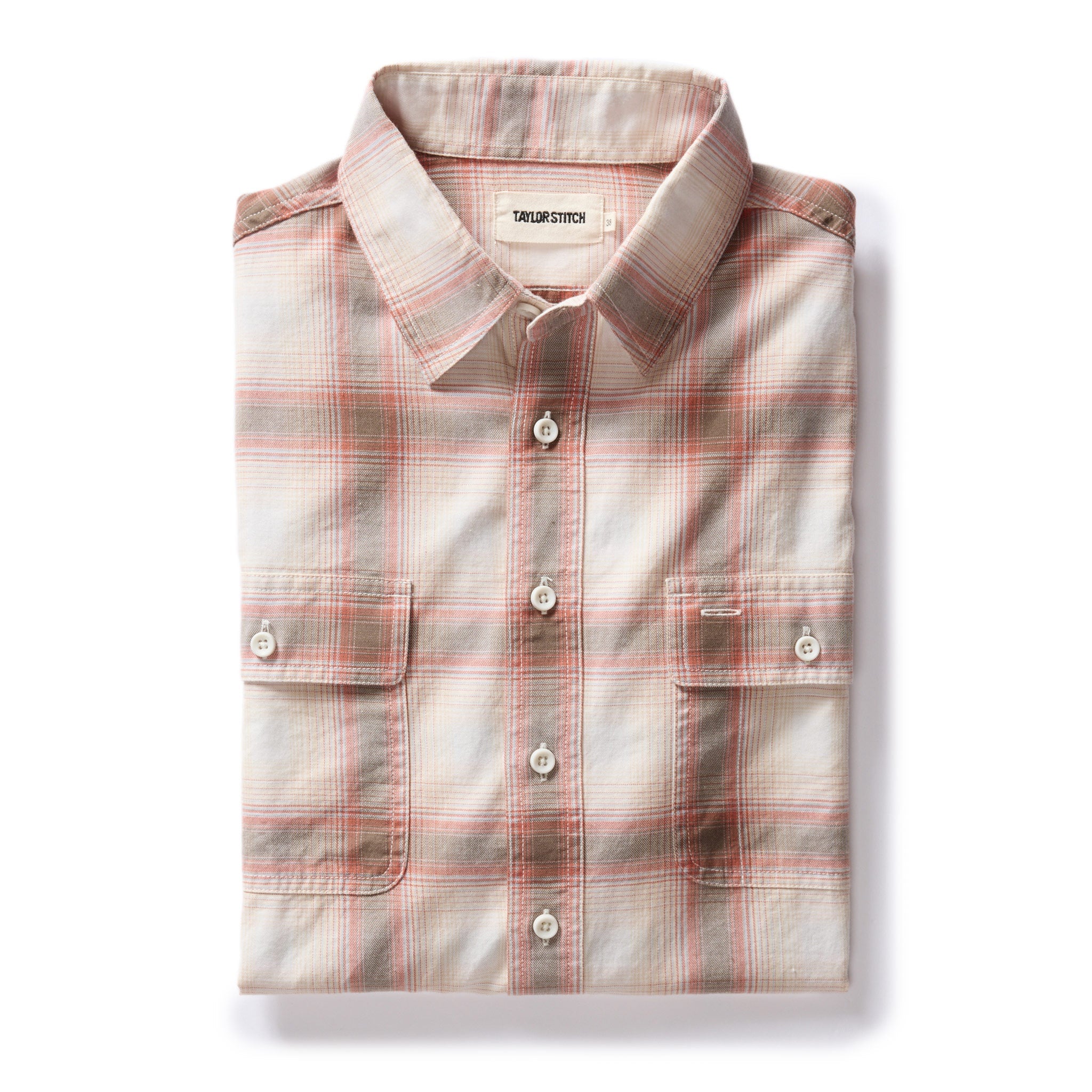 Brick Shadow Plaid Craftsman Shirt P3634