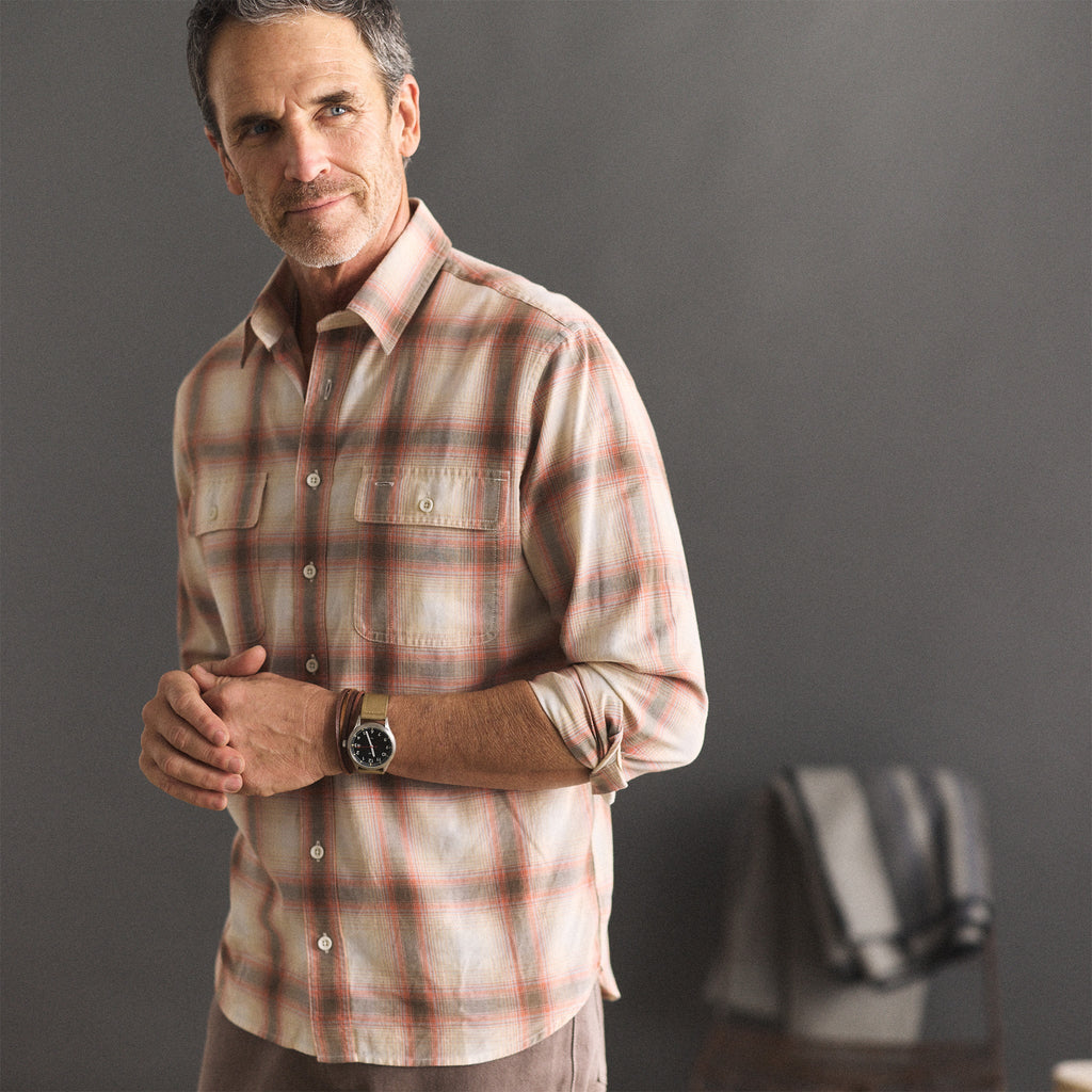 Brick Shadow Plaid Craftsman Shirt P3634