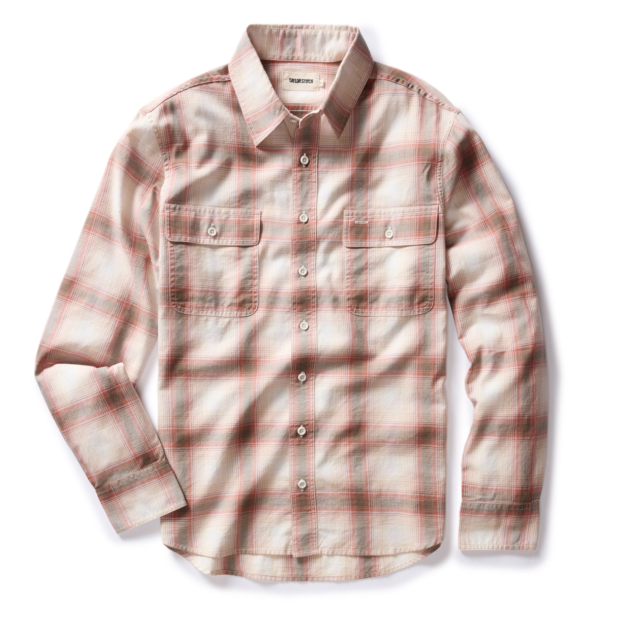 Brick Shadow Plaid Craftsman Shirt P3634
