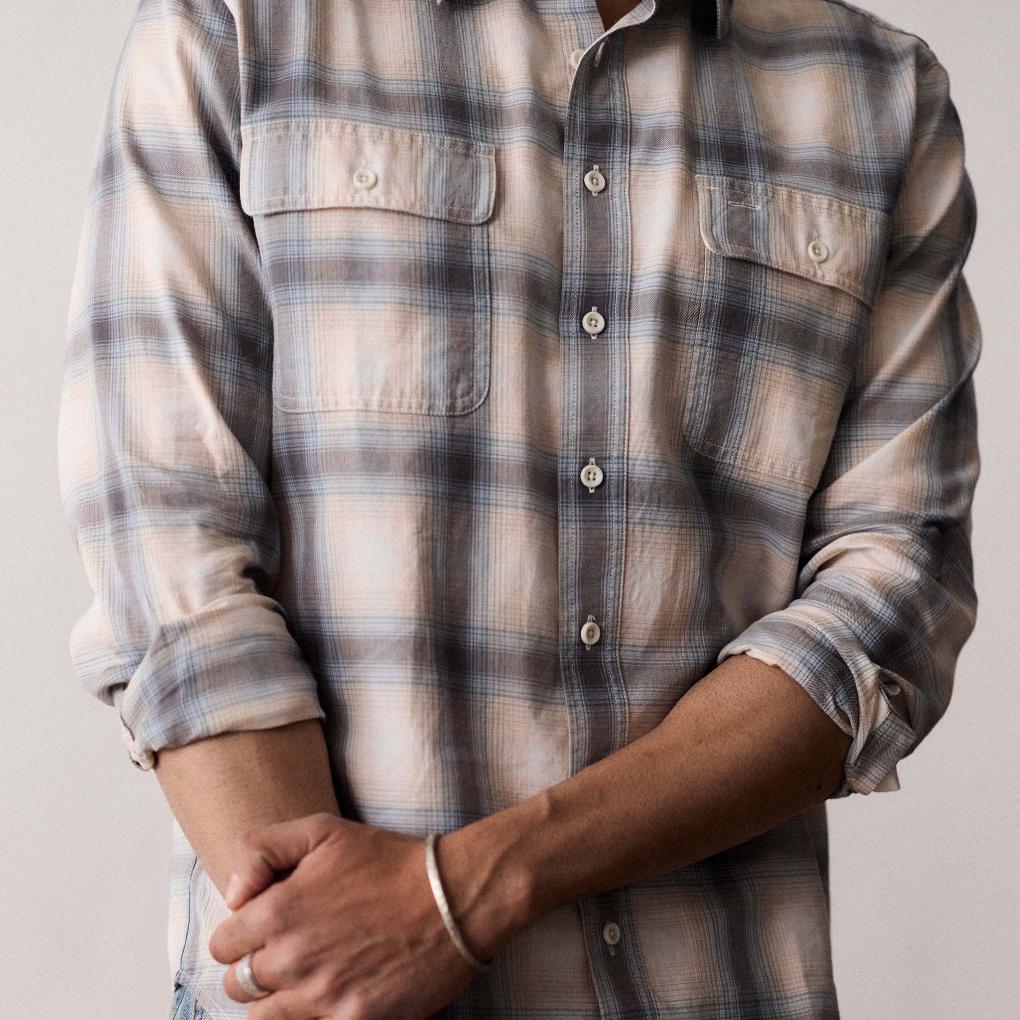 Sky Shadow Plaid Craftsman Shirt P400