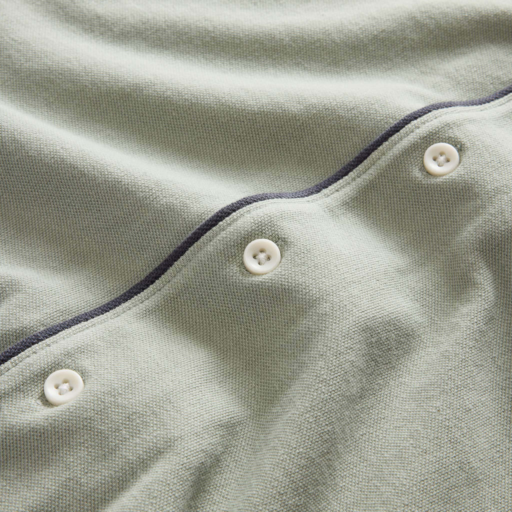 Surf Green Tipped Pique Shirt S539827