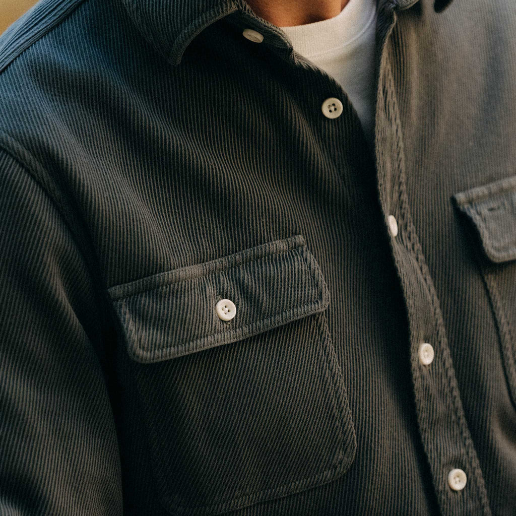 The Ledge Shirt in Deep Sea Twill