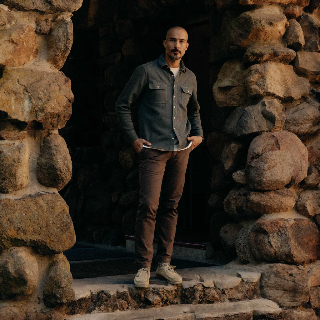 The Ledge Shirt in Deep Sea Twill