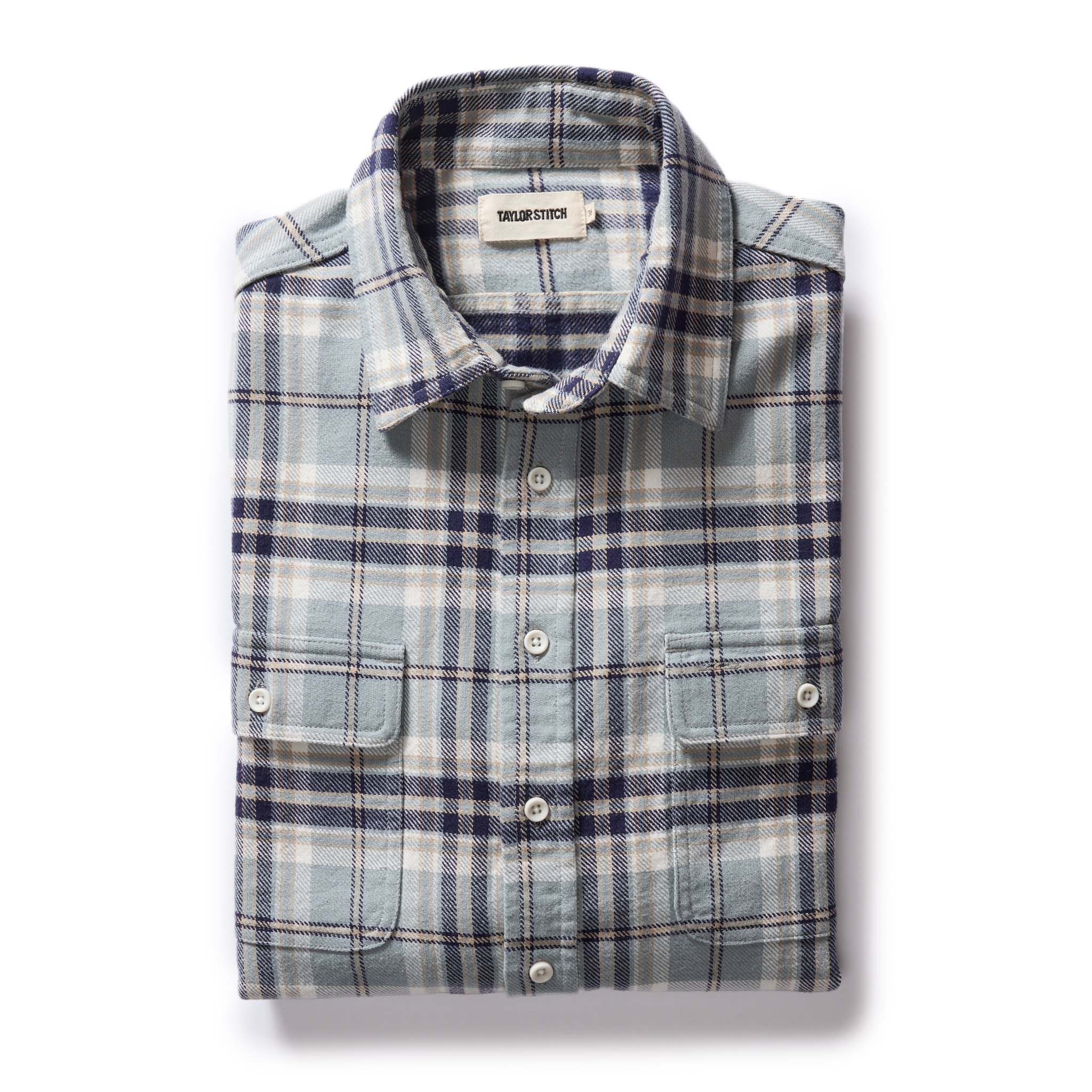Faded Blue Plaid Shirt J30473