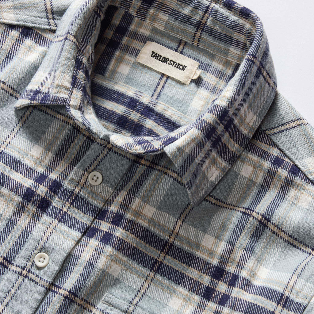 Faded Blue Plaid Shirt J30473