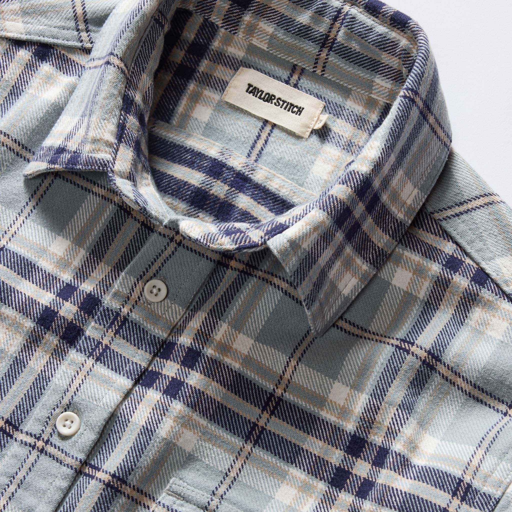 Faded Blue Plaid Shirt J30473