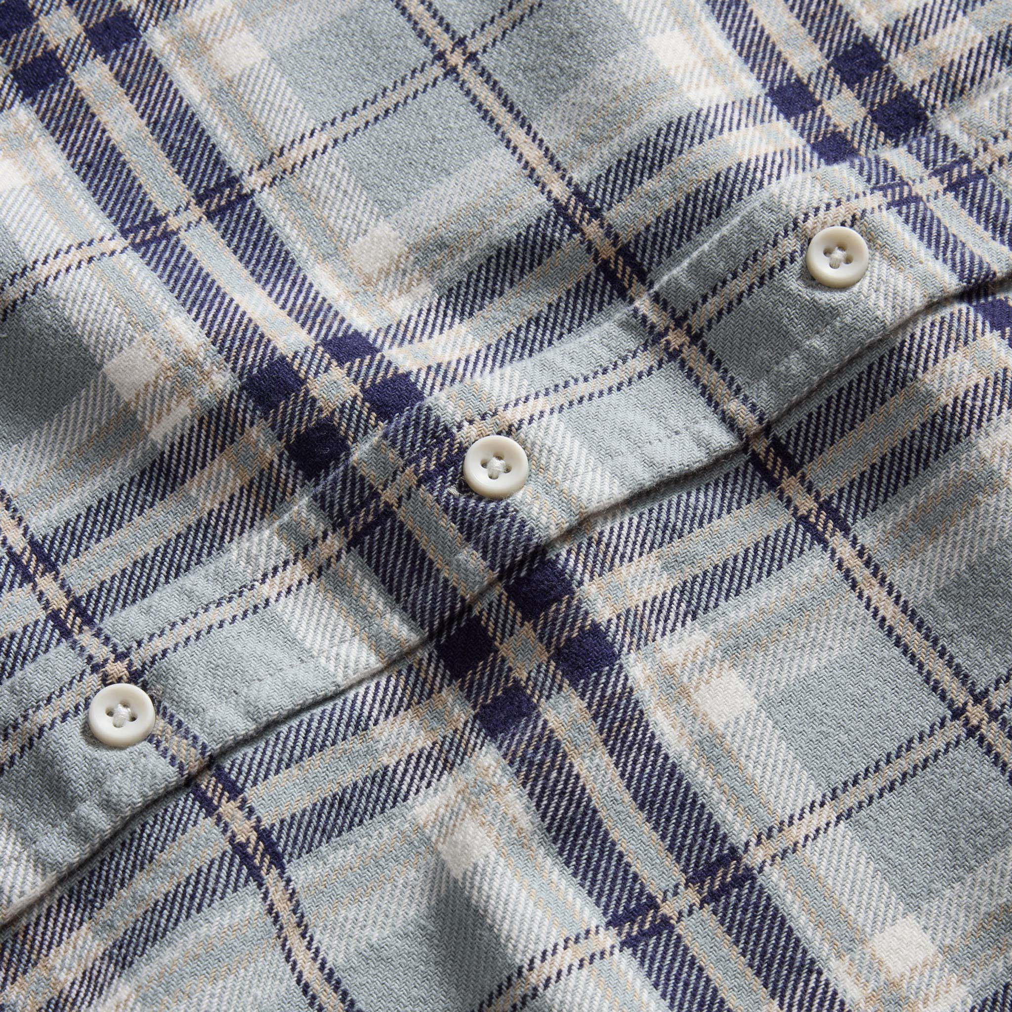 Faded Blue Plaid Shirt J30473