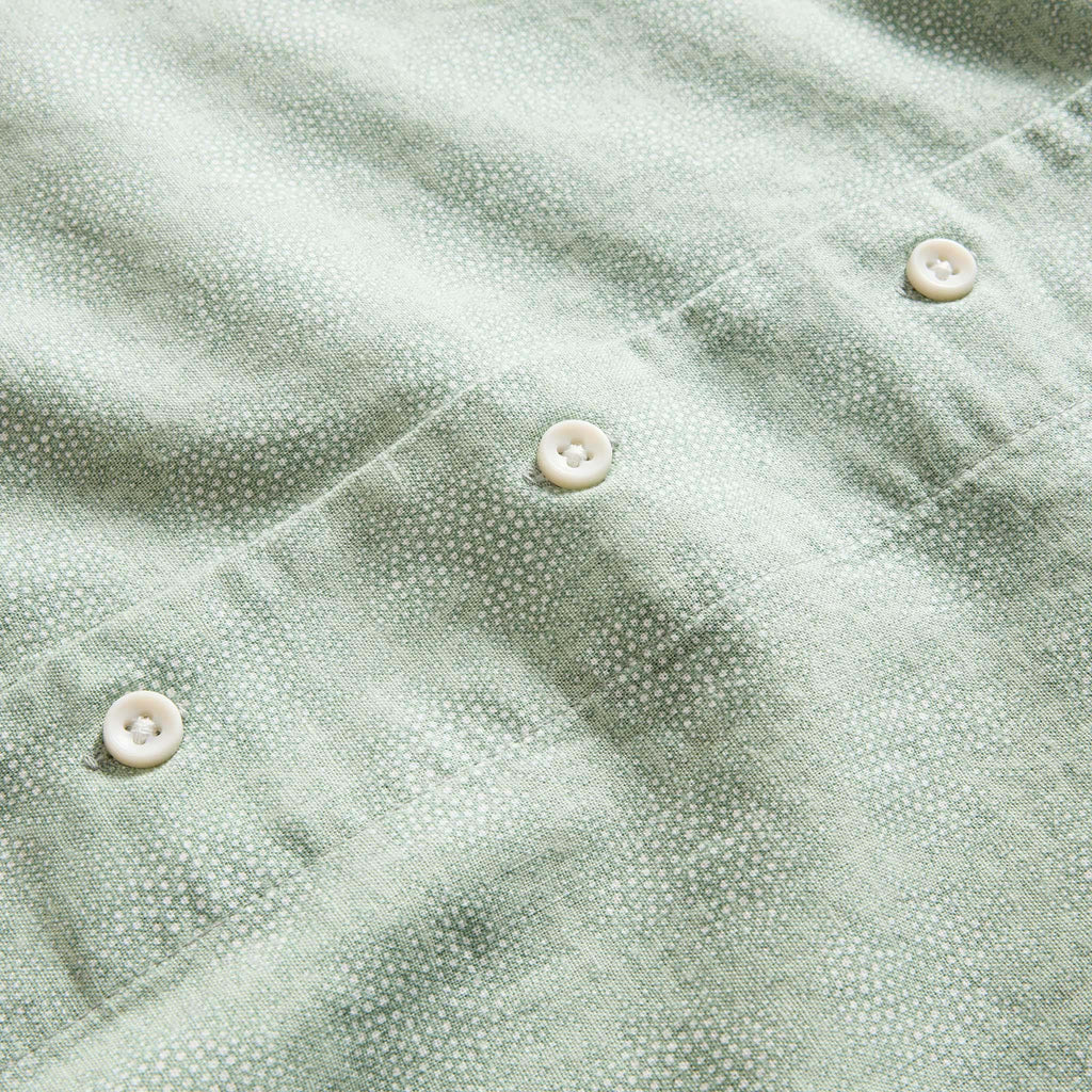 Sea Moss Floral Short Sleeve Shirt E50222
