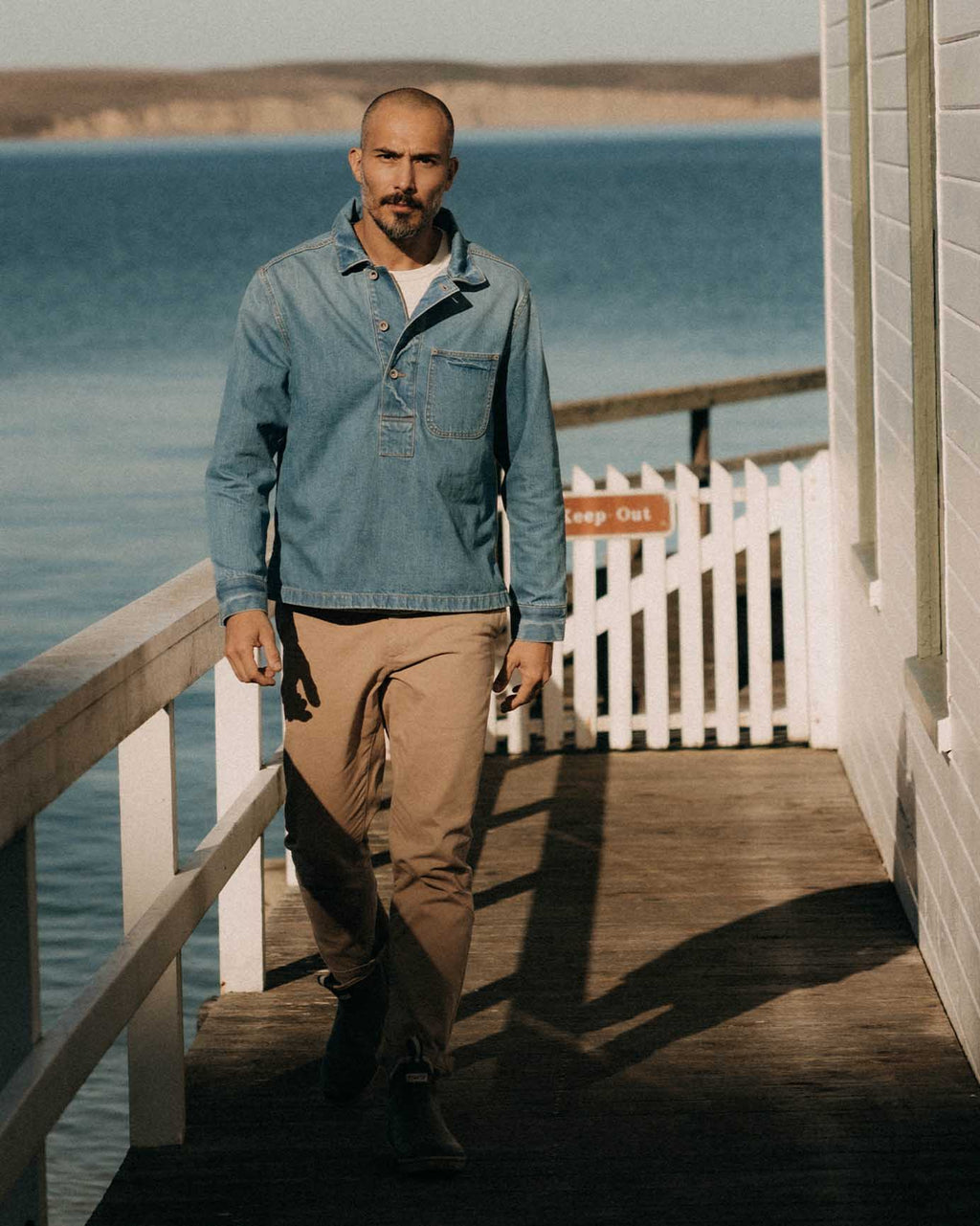 Washed Selvedge Denim Pullover Y264