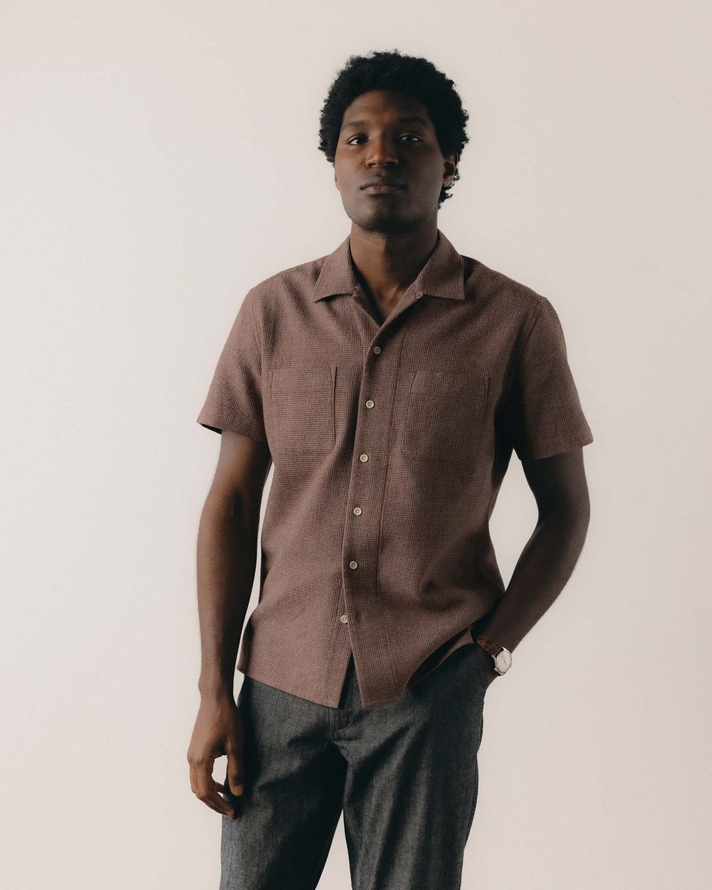 The Conrad Shirt in Port Twist