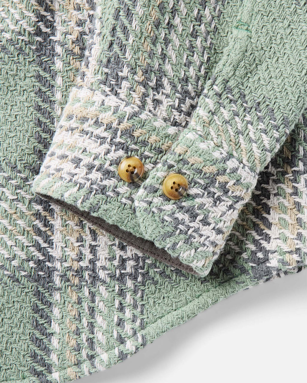 The Cutter Overshirt in Sage Plaid