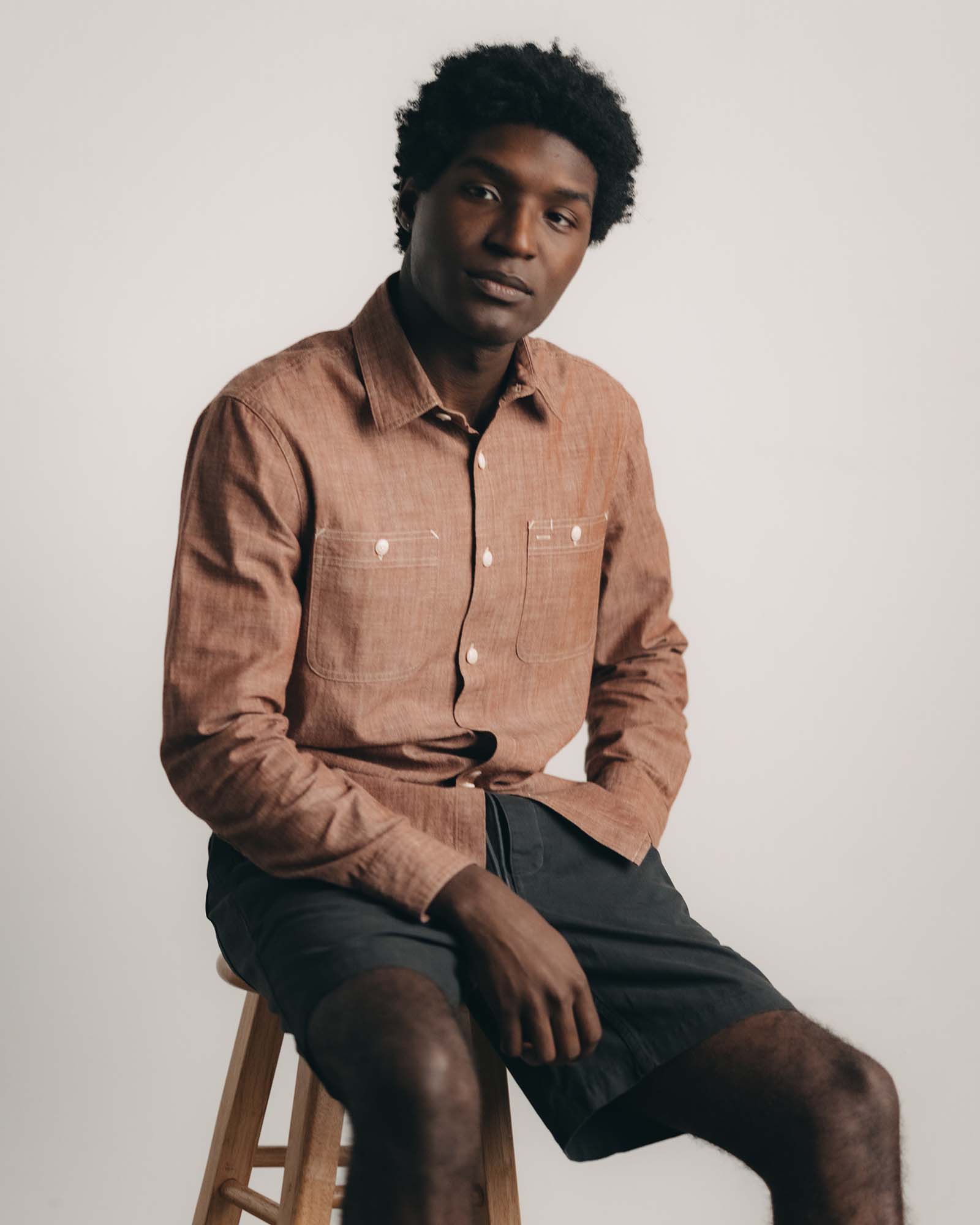 Brick Chambray Shirt S1757