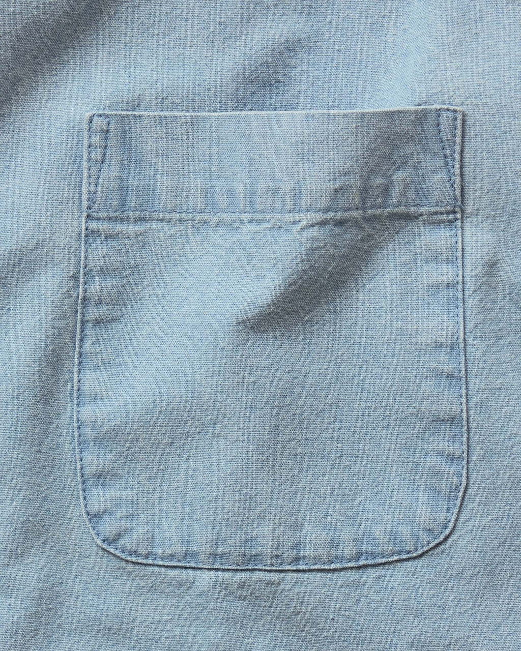 The Short Sleeve Jack in Washed Indigo Oxford