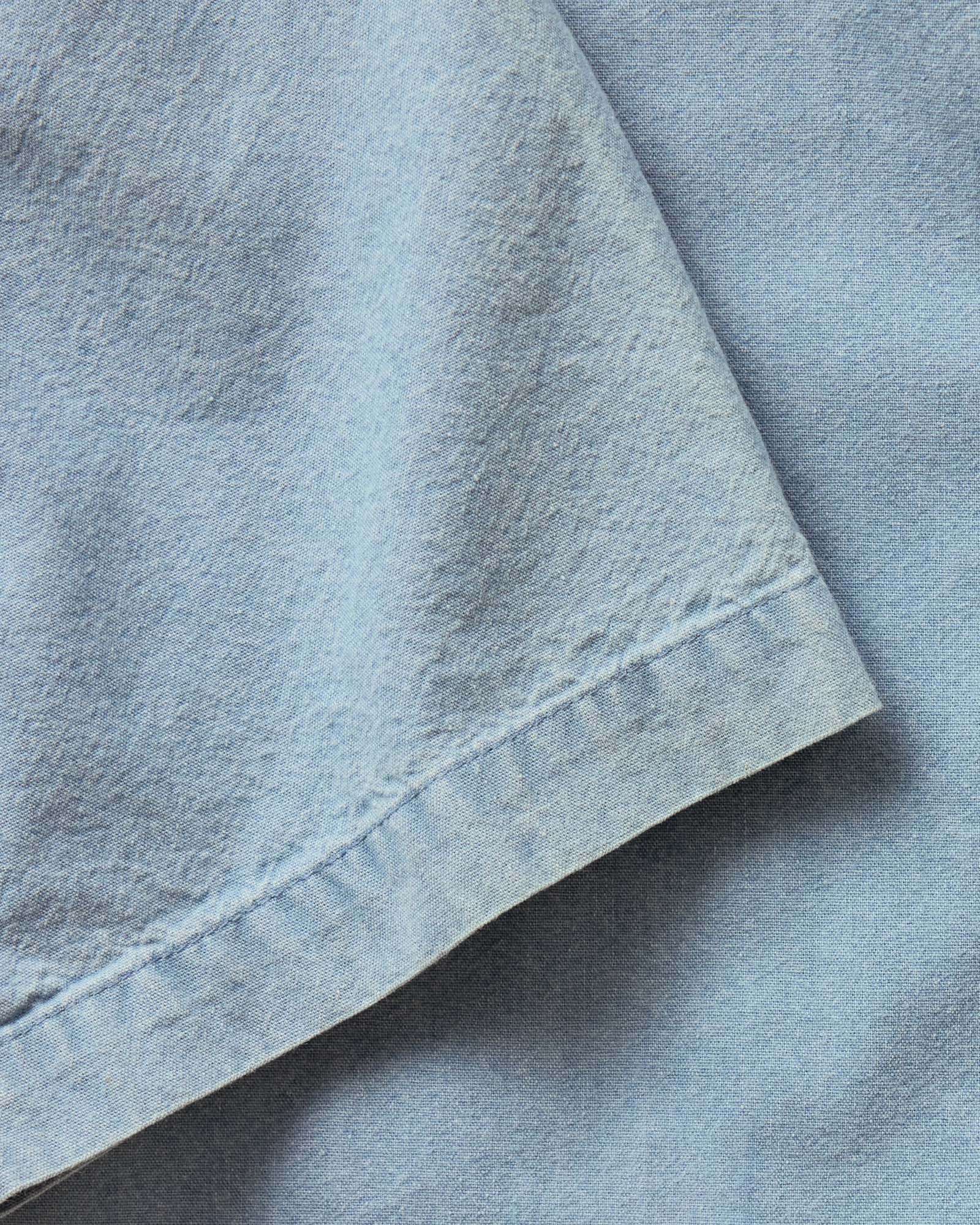 The Short Sleeve Jack in Washed Indigo Oxford