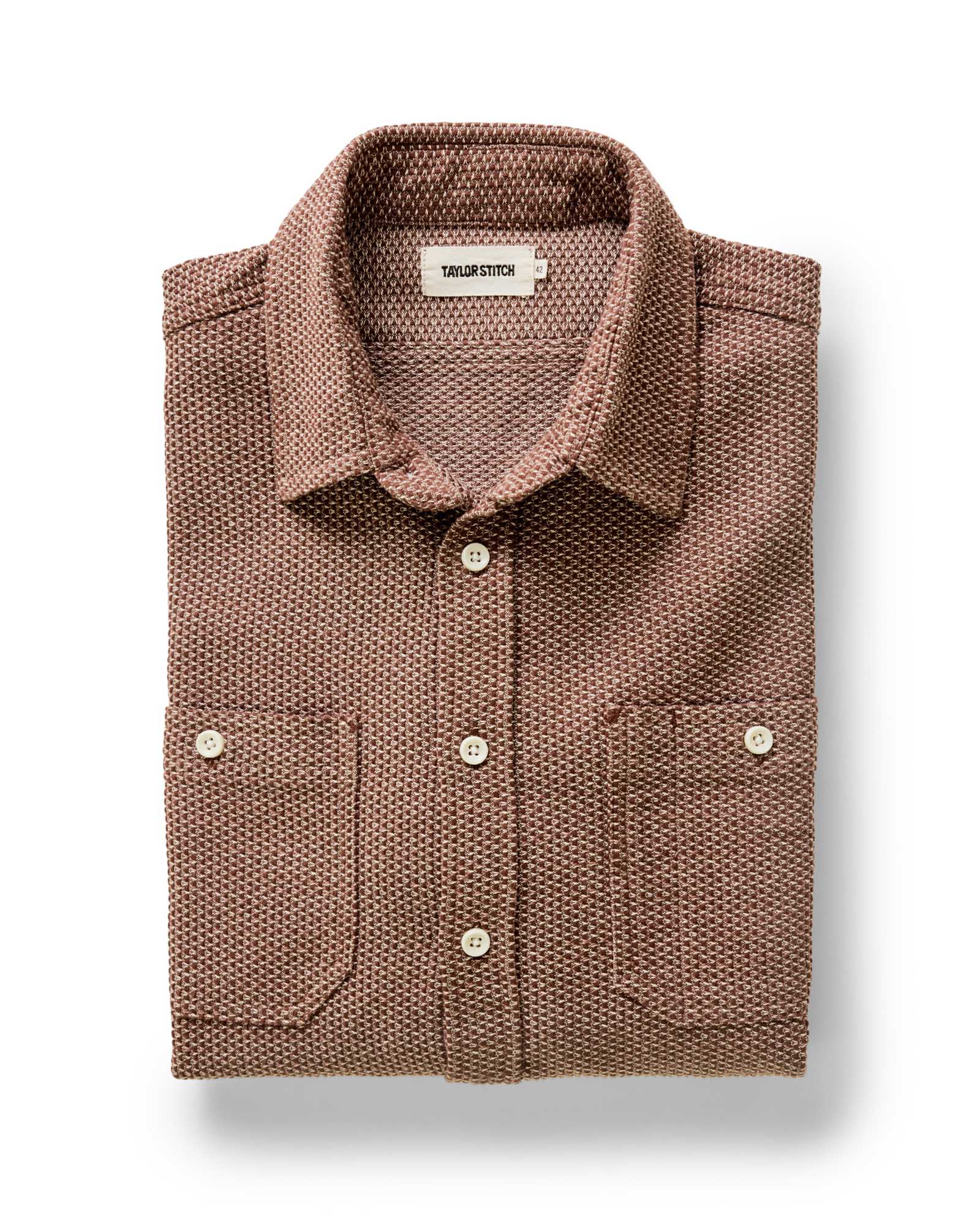 Utility Shirt in Brick Sashiko I4234