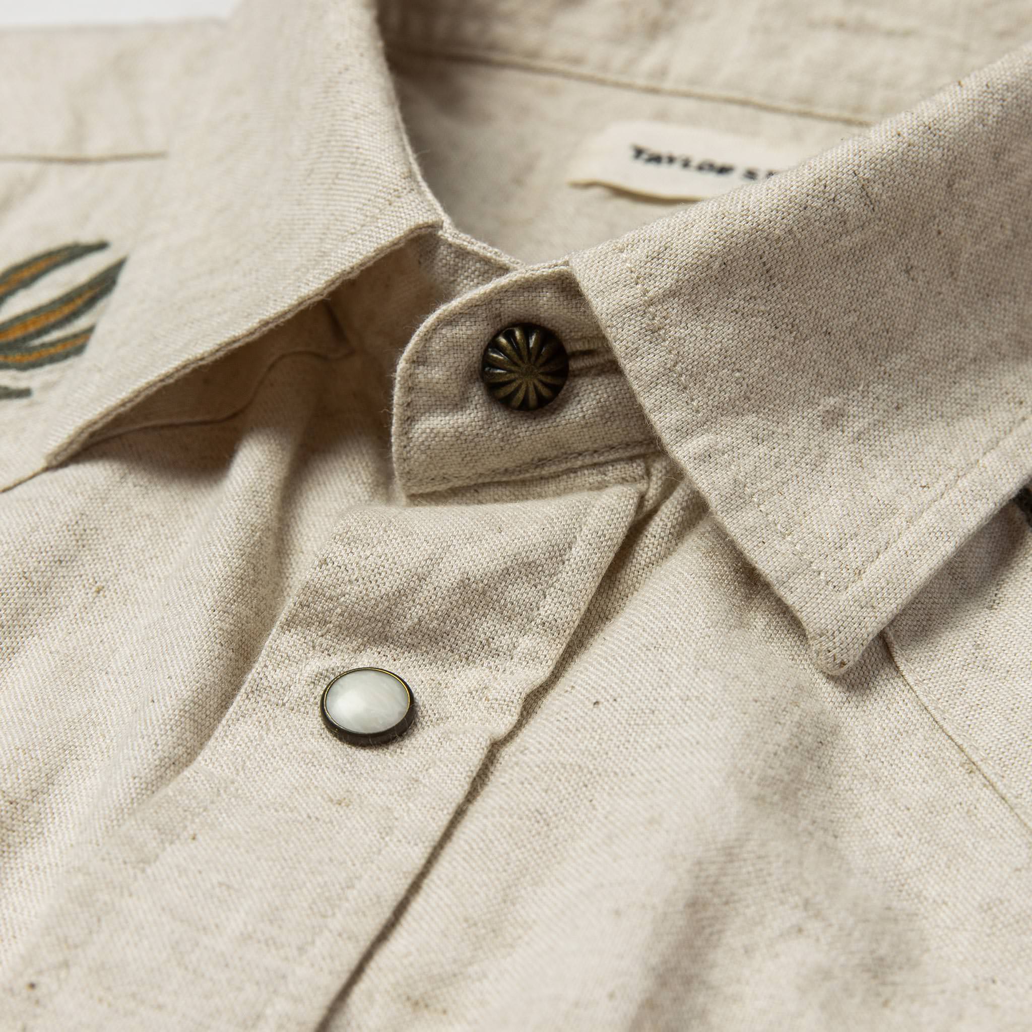 Embroidered Short Sleeve Western Shirt H595