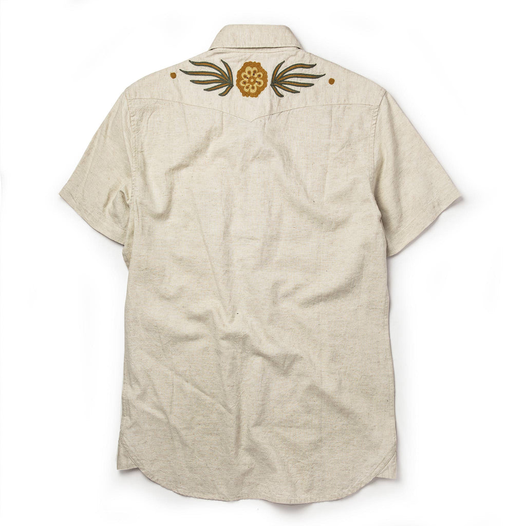 Embroidered Short Sleeve Western Shirt H595