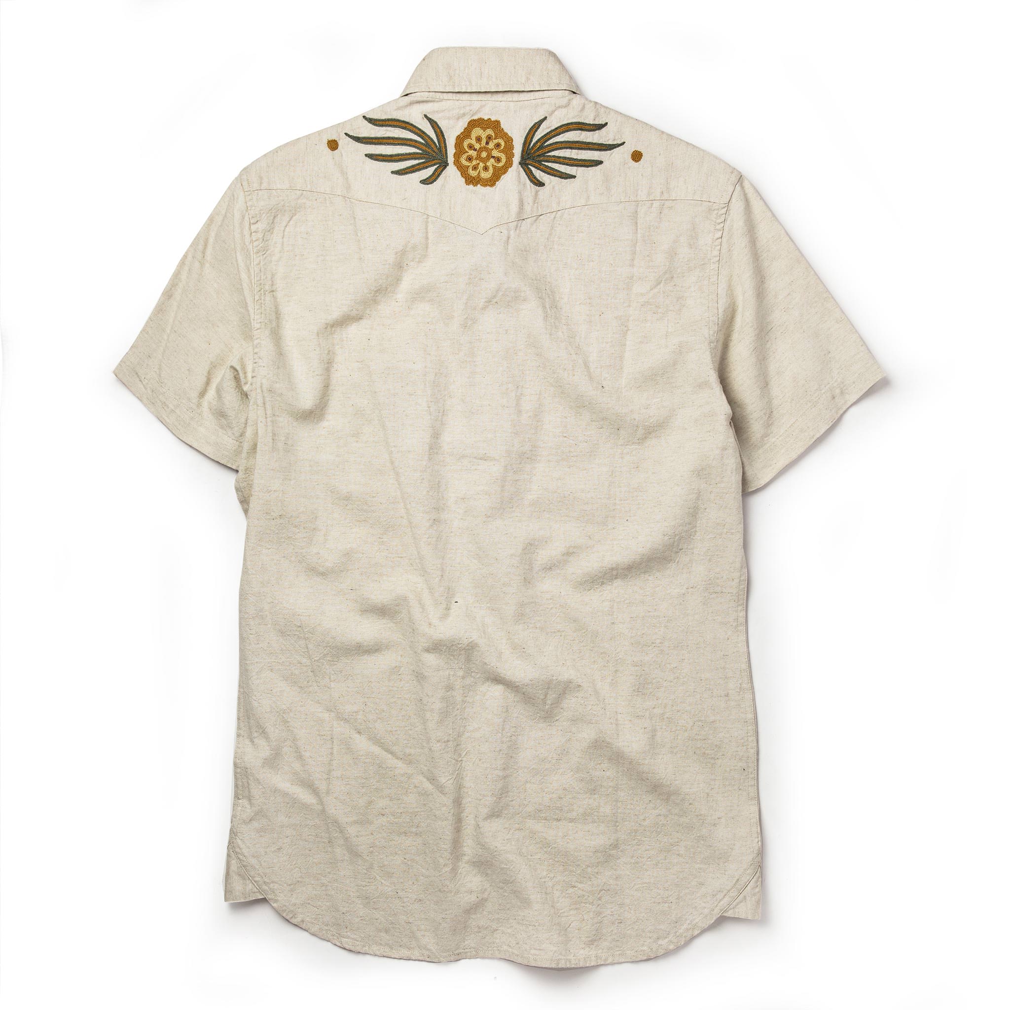 Embroidered Short Sleeve Western Shirt H595