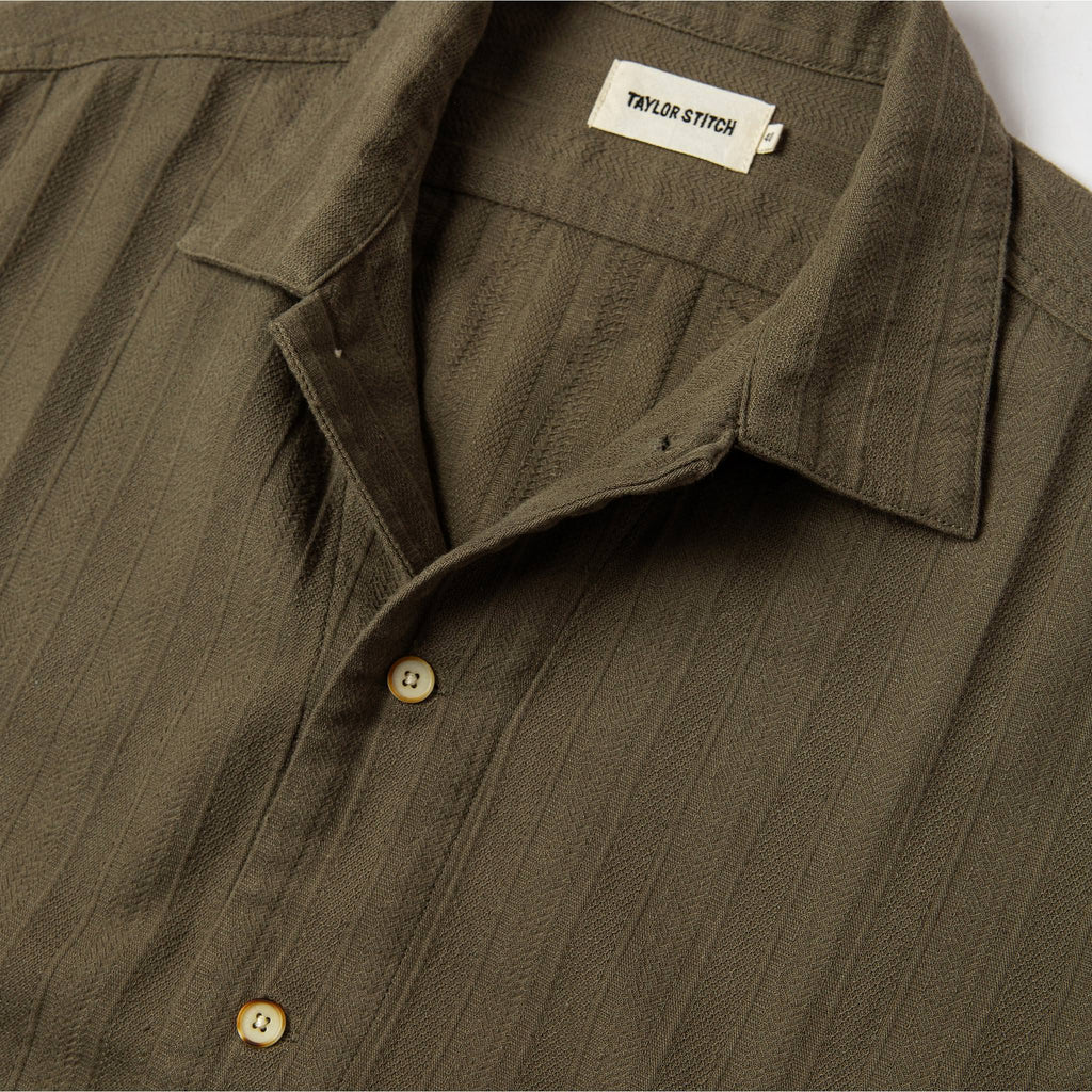 Olive Jacquard Stripe Havana P15056
