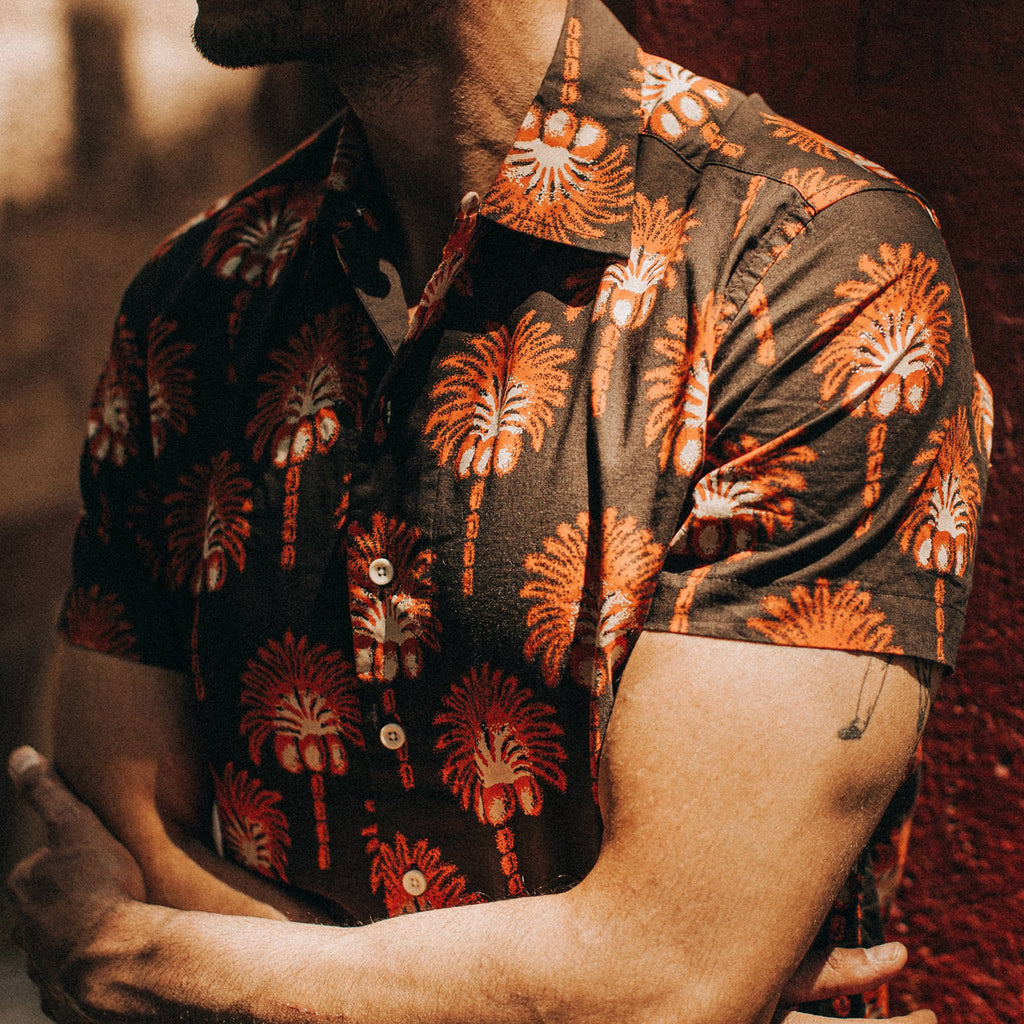 Short Sleeve Shirt in Mirage Palm J316