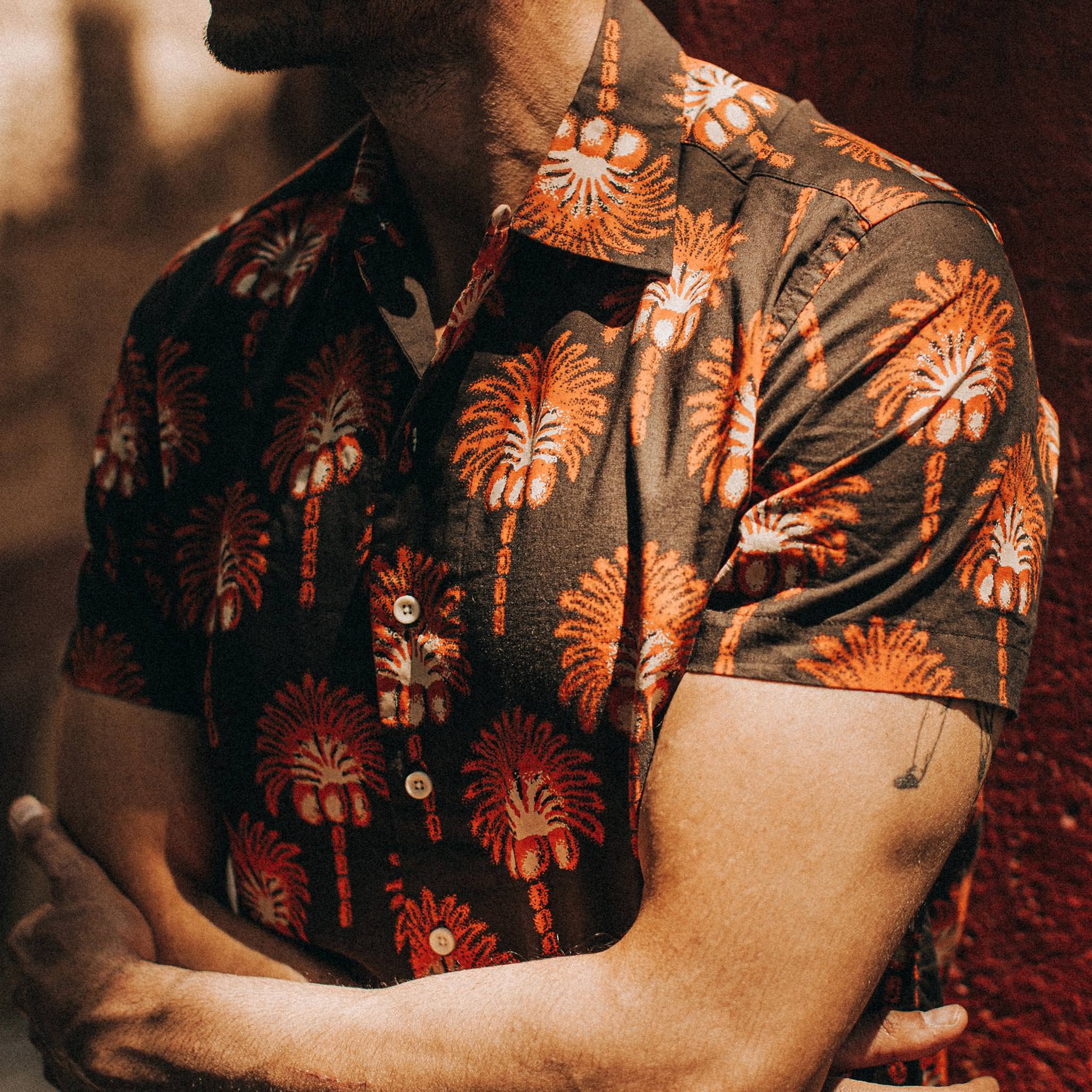 Short Sleeve Shirt in Mirage Palm J316