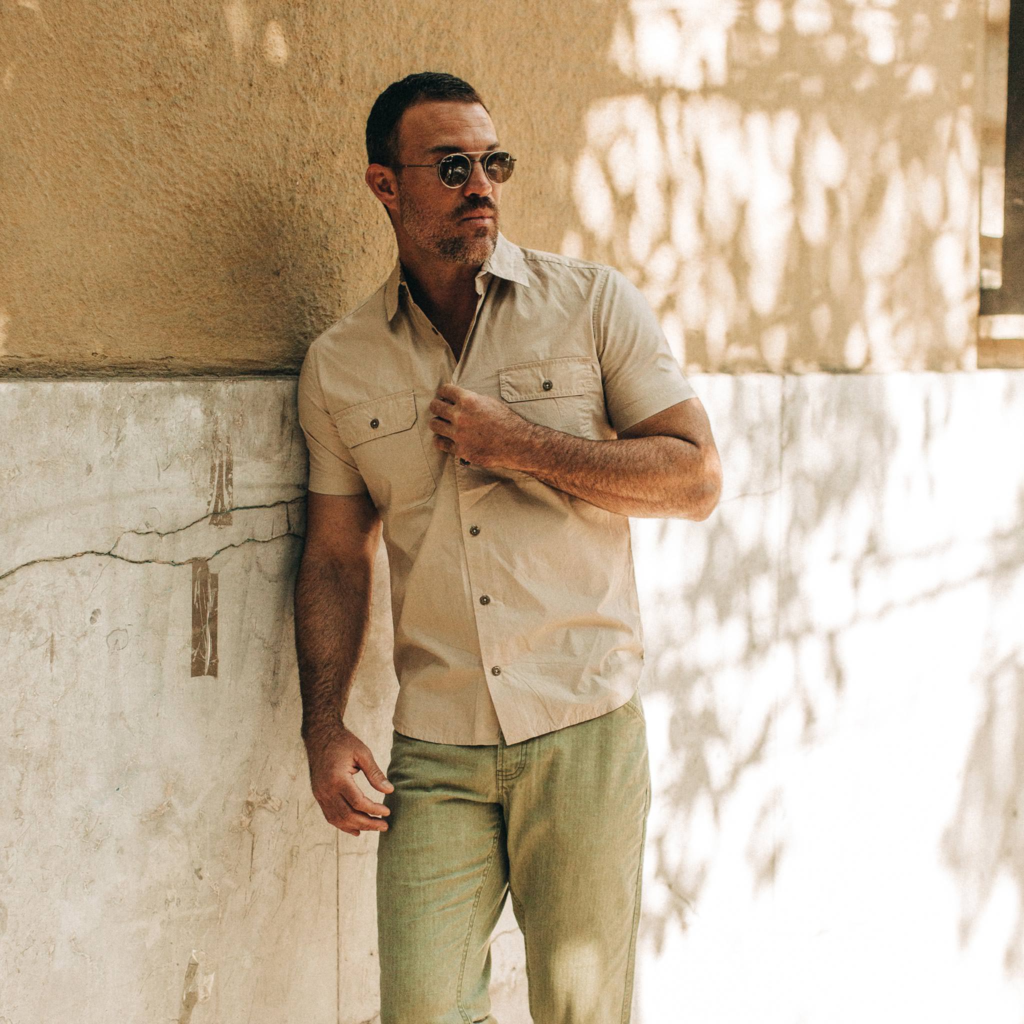 Khaki Short Sleeve Officer Shirt K229