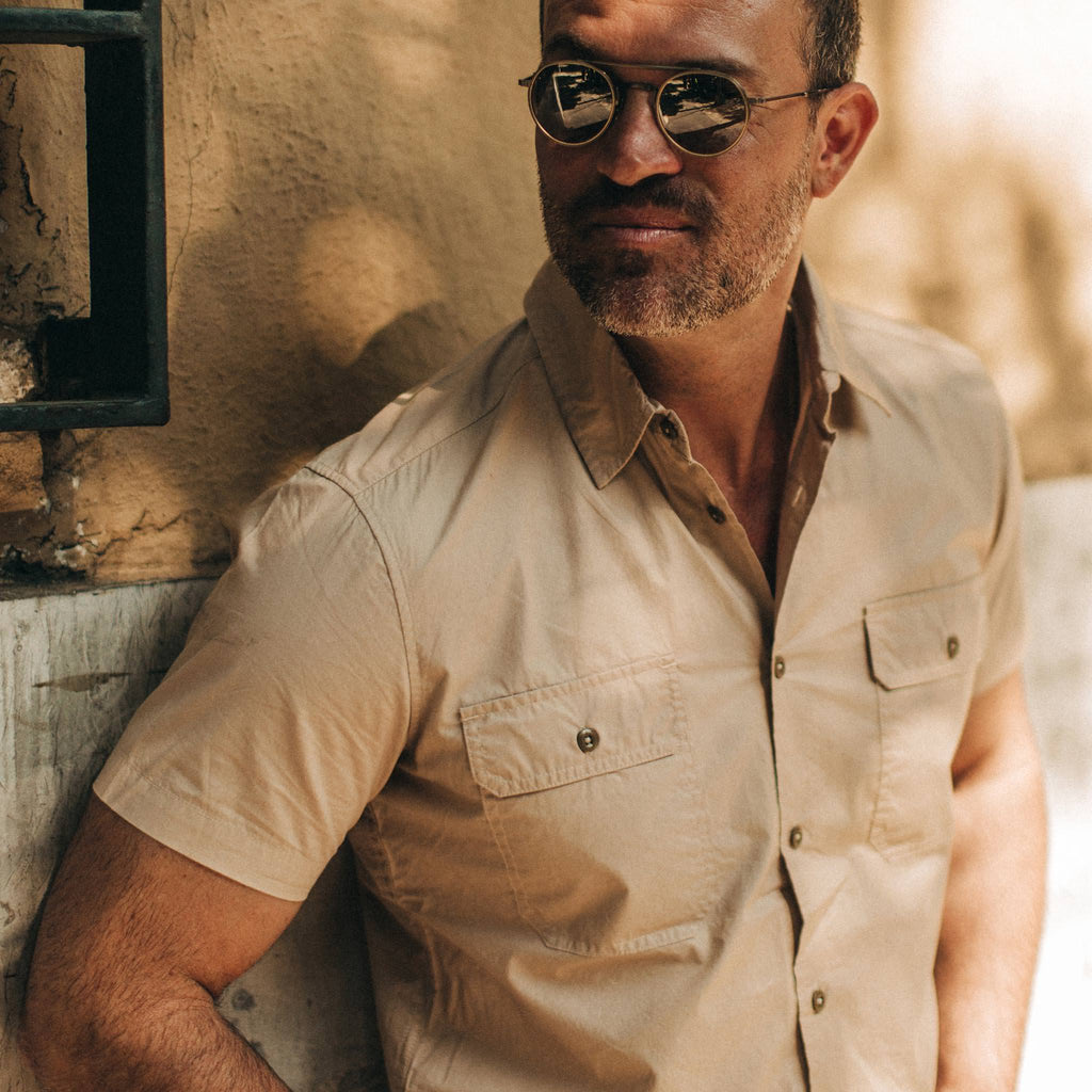 Khaki Short Sleeve Officer Shirt K229
