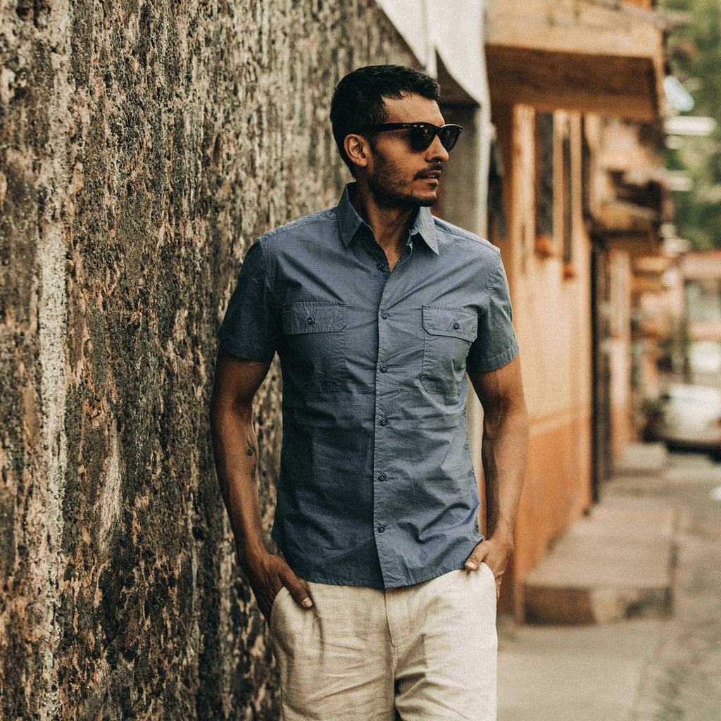 Officer Shirt in Slate Z739