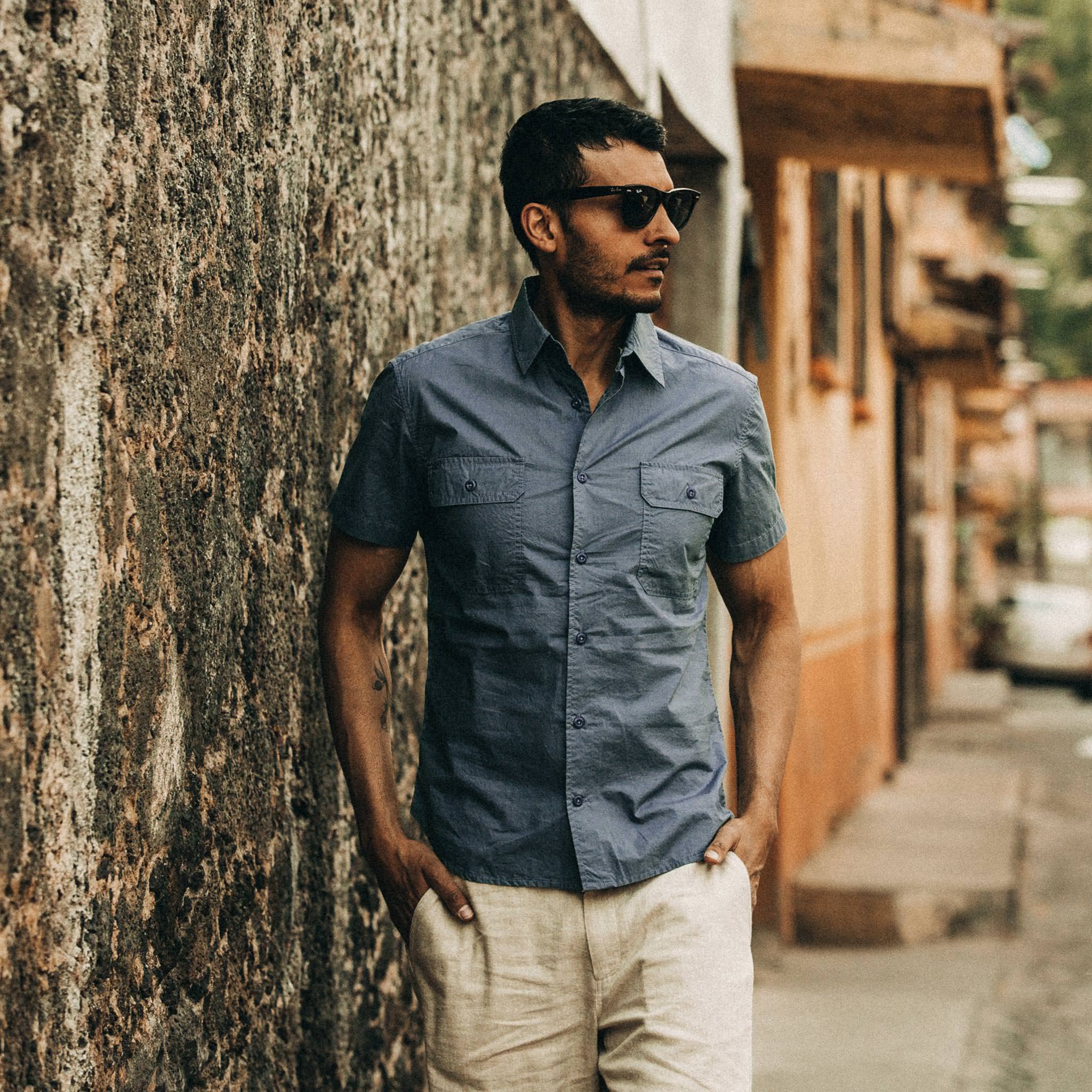 Officer Shirt in Slate Z739