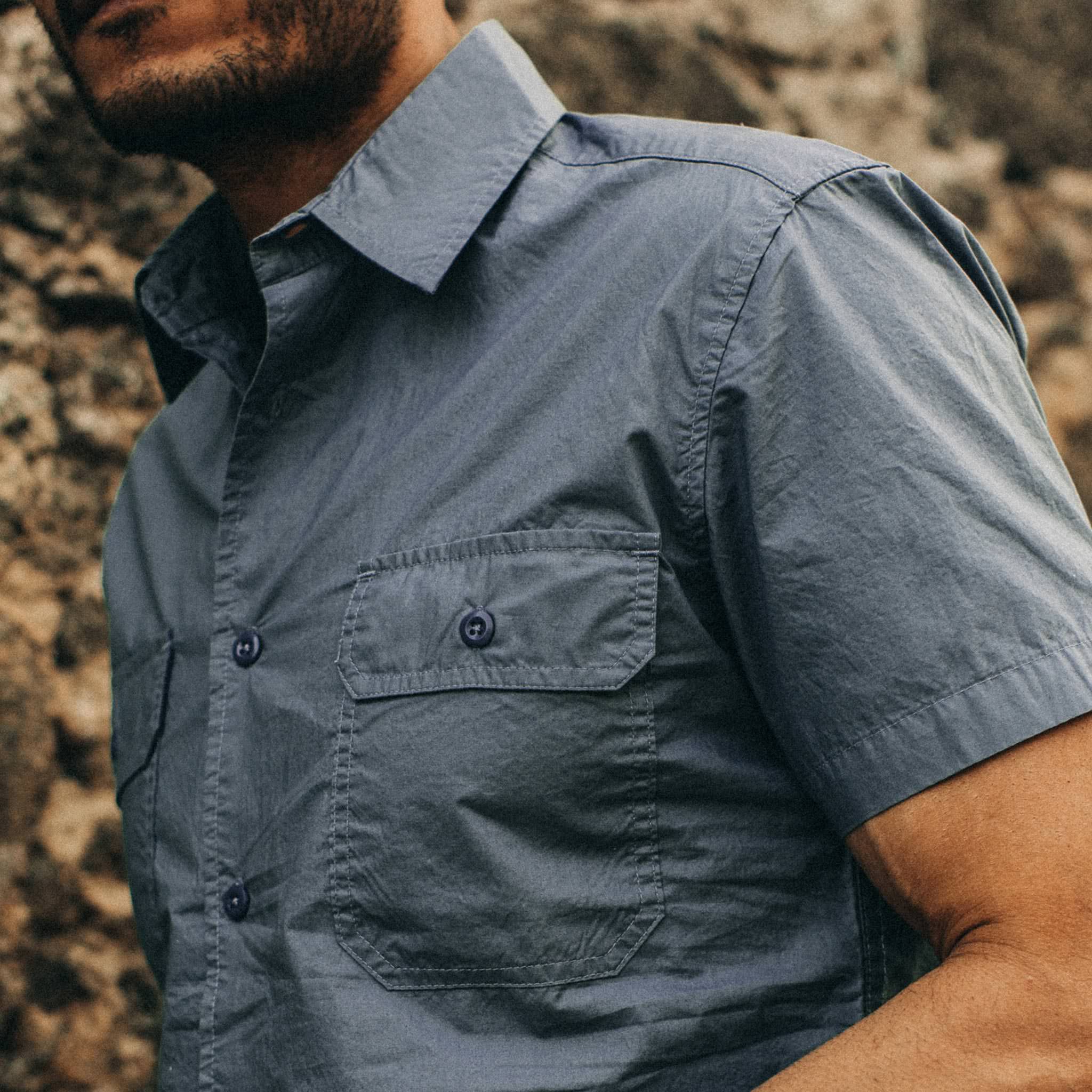Officer Shirt in Slate Z739