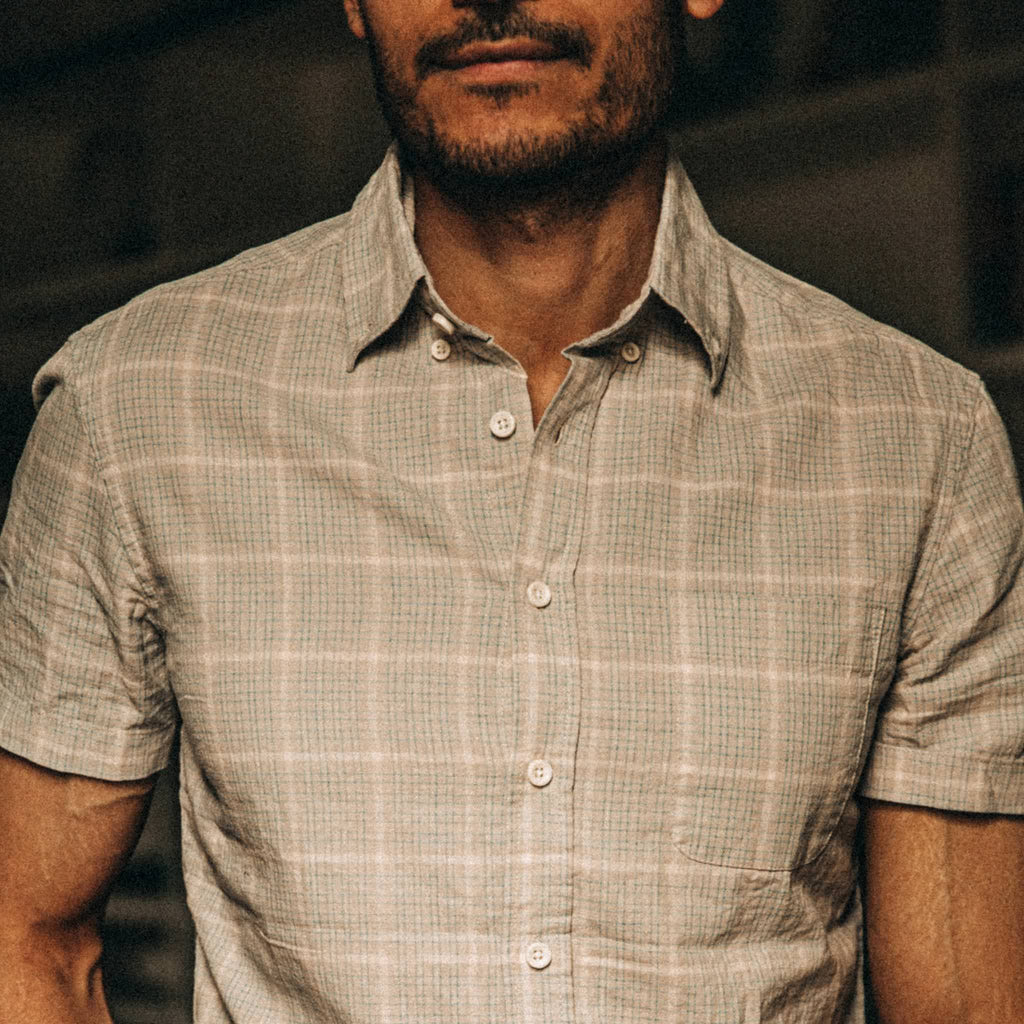 Short Sleeve Jack in Ash Madras K512