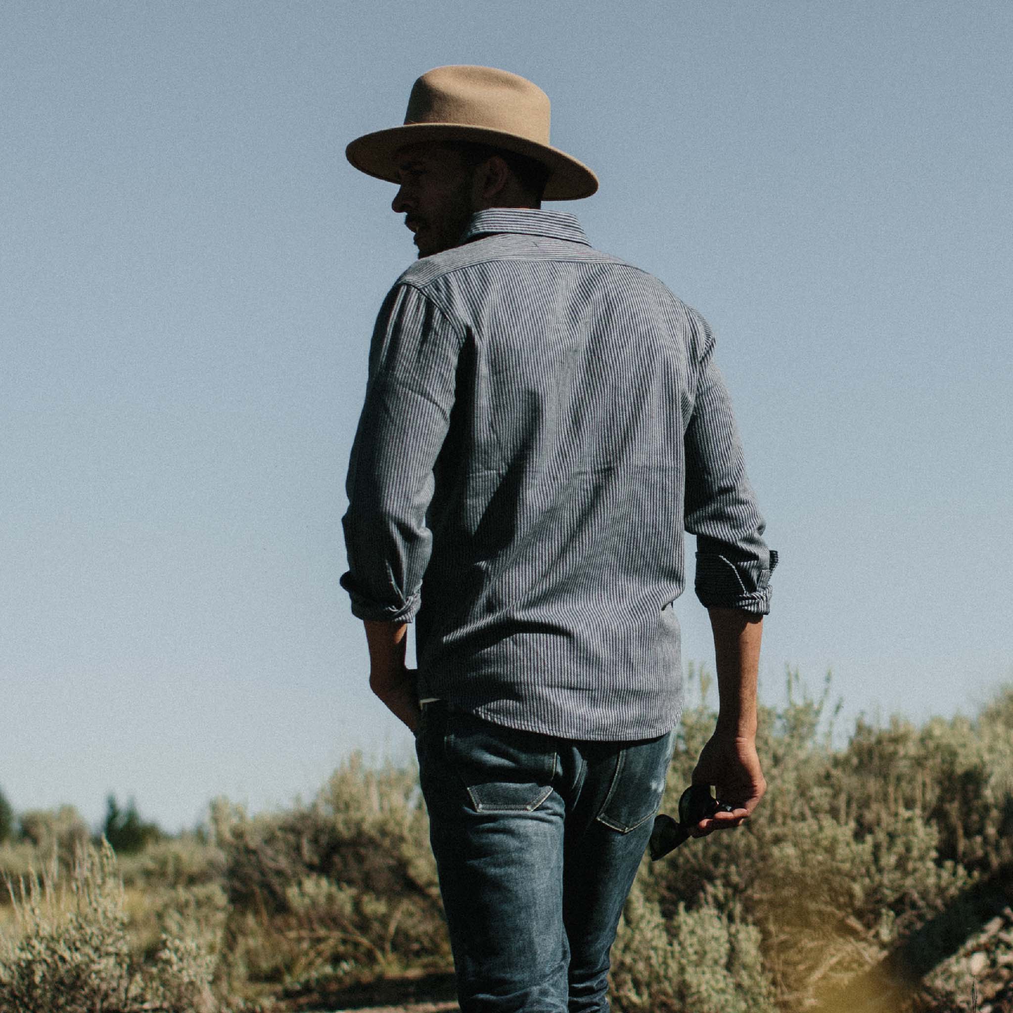 The Utility Shirt in Roped Indigo