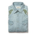 Washed Denim Western Shirt Y68542