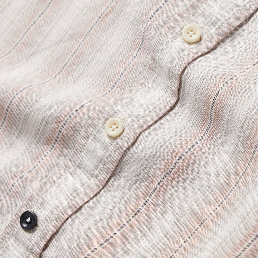 Dusty Rose Stripe Short Sleeve Shirt X1181