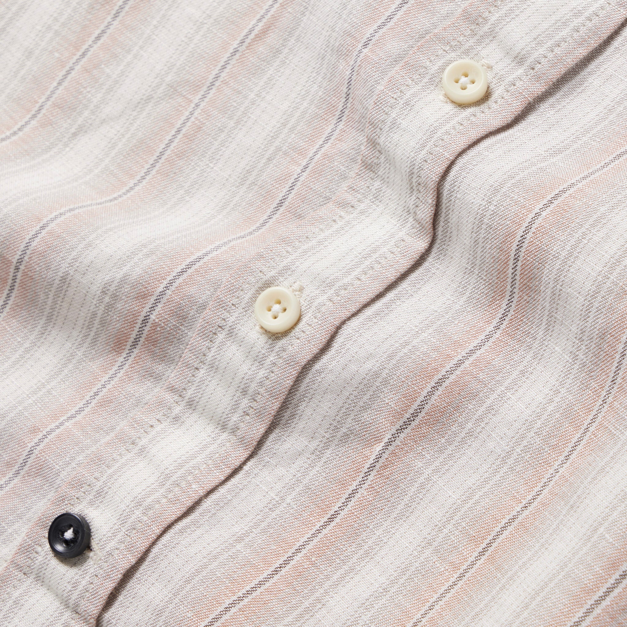 Dusty Rose Stripe Short Sleeve Shirt X1181