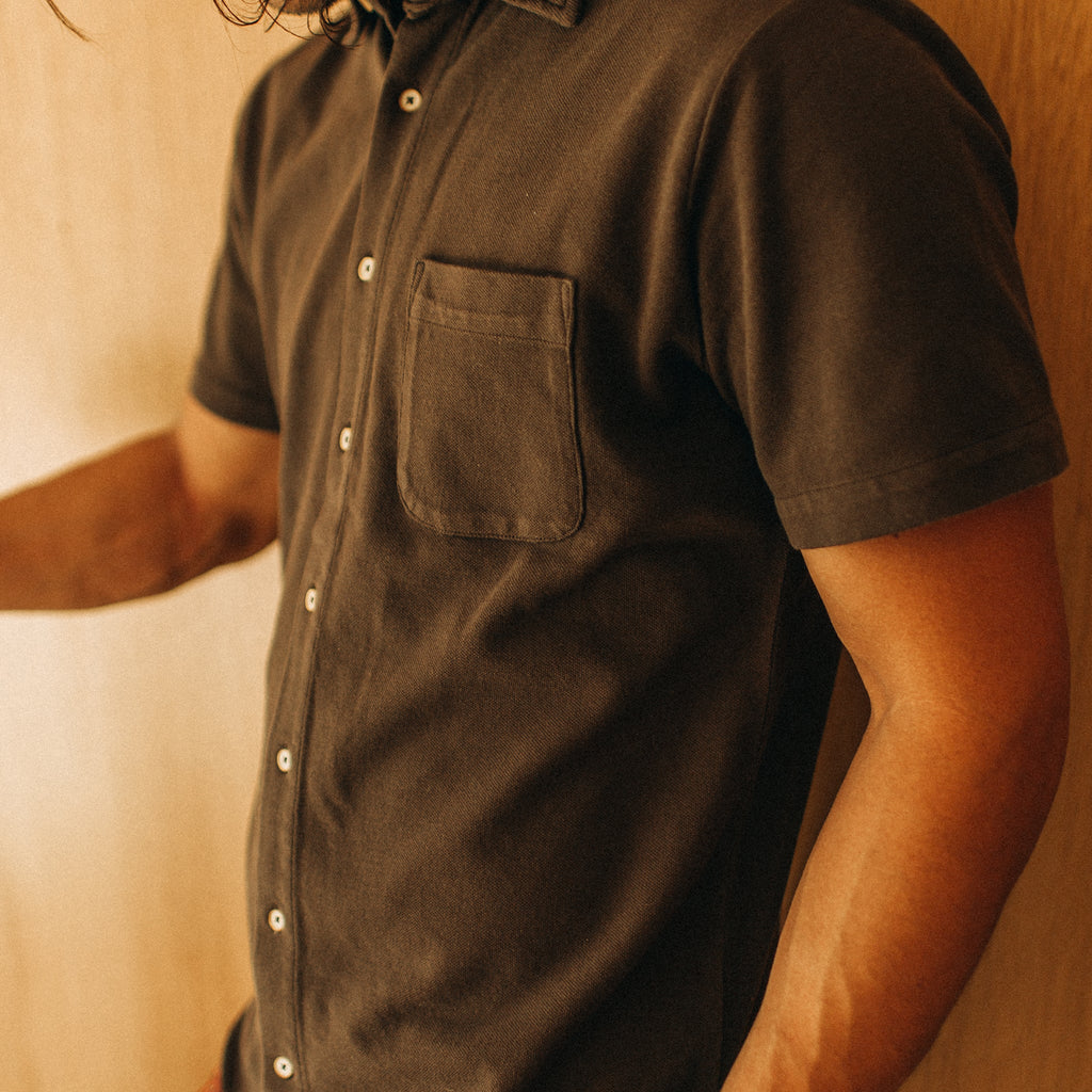 Espresso Pique Short Sleeve Shirt A36809