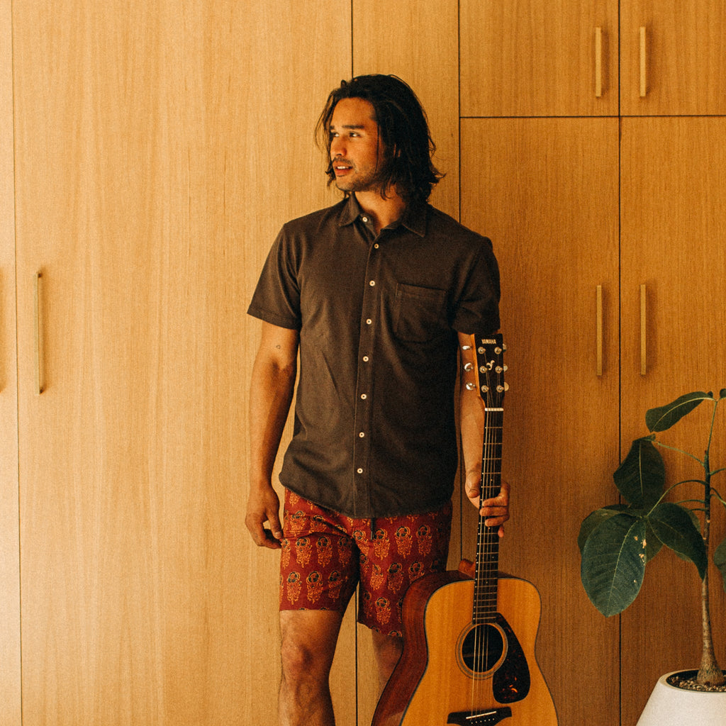 Espresso Pique Short Sleeve Shirt A36809