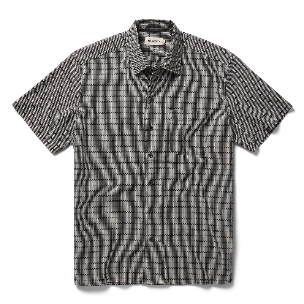 Navy Stripe Short Sleeve Shirt K4801