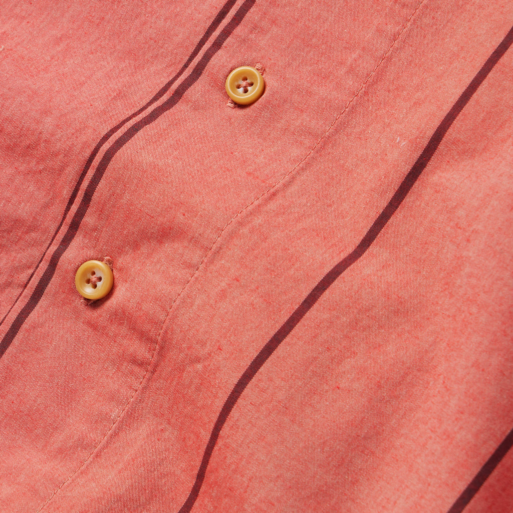 The Short Sleeve Hawthorne in Rust Stripe