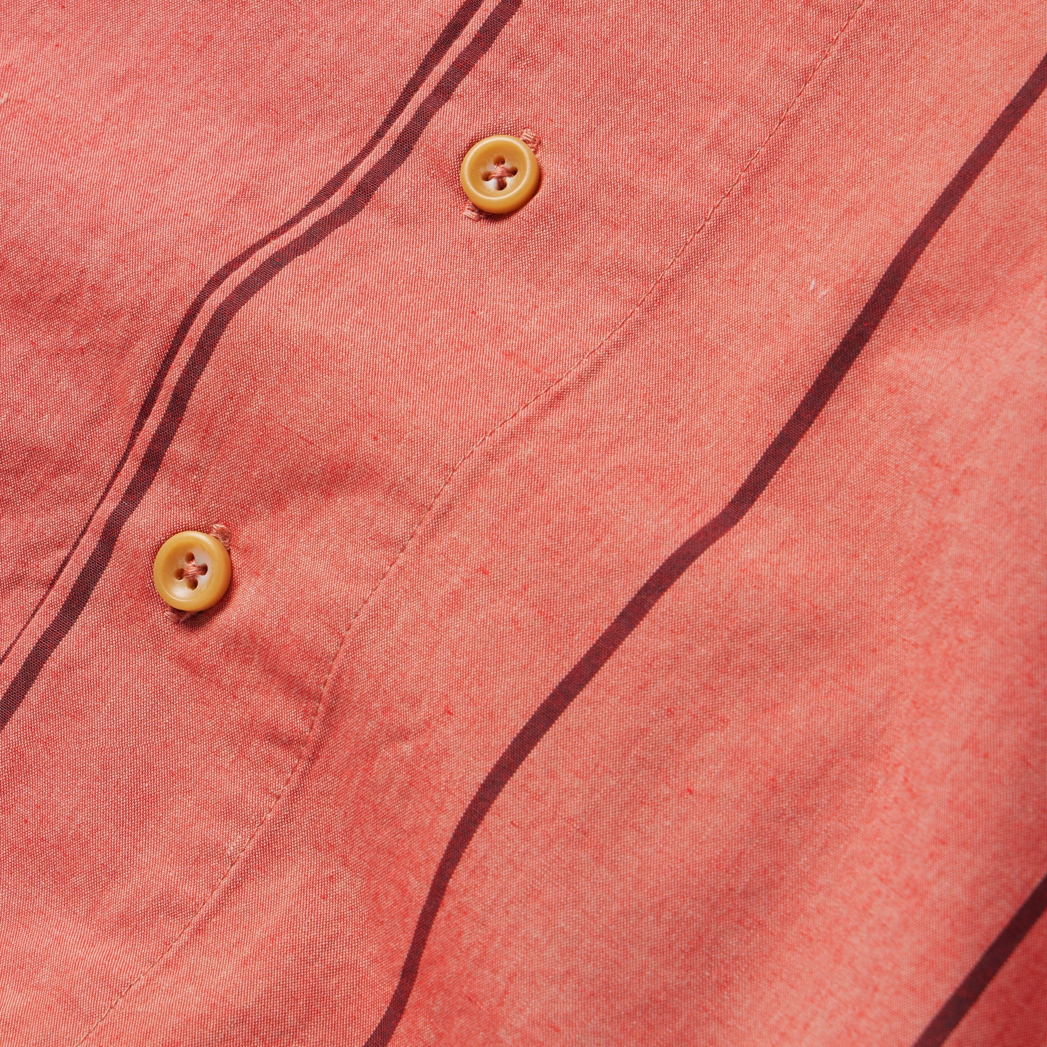 The Short Sleeve Hawthorne in Rust Stripe